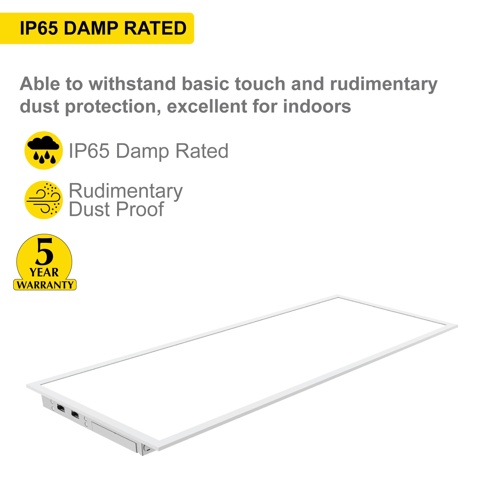 NuWatt 1x4 Dimmable LED Panel Light with Selectable Color and Wattage