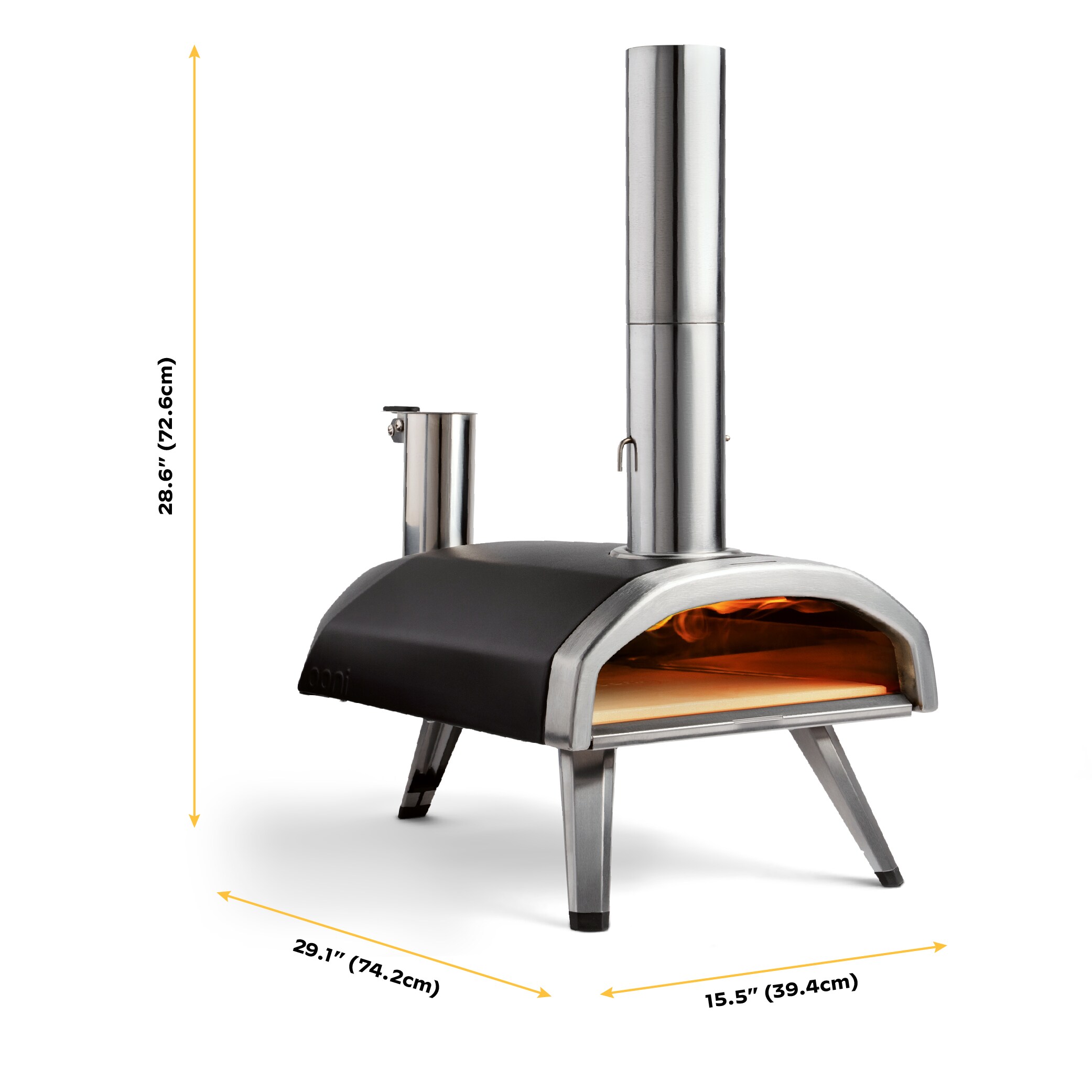 Ooni Fyra 12 Insulated Steel Hearth Wood Pellet Outdoor Pizza Oven in the  Outdoor Pizza Ovens department at