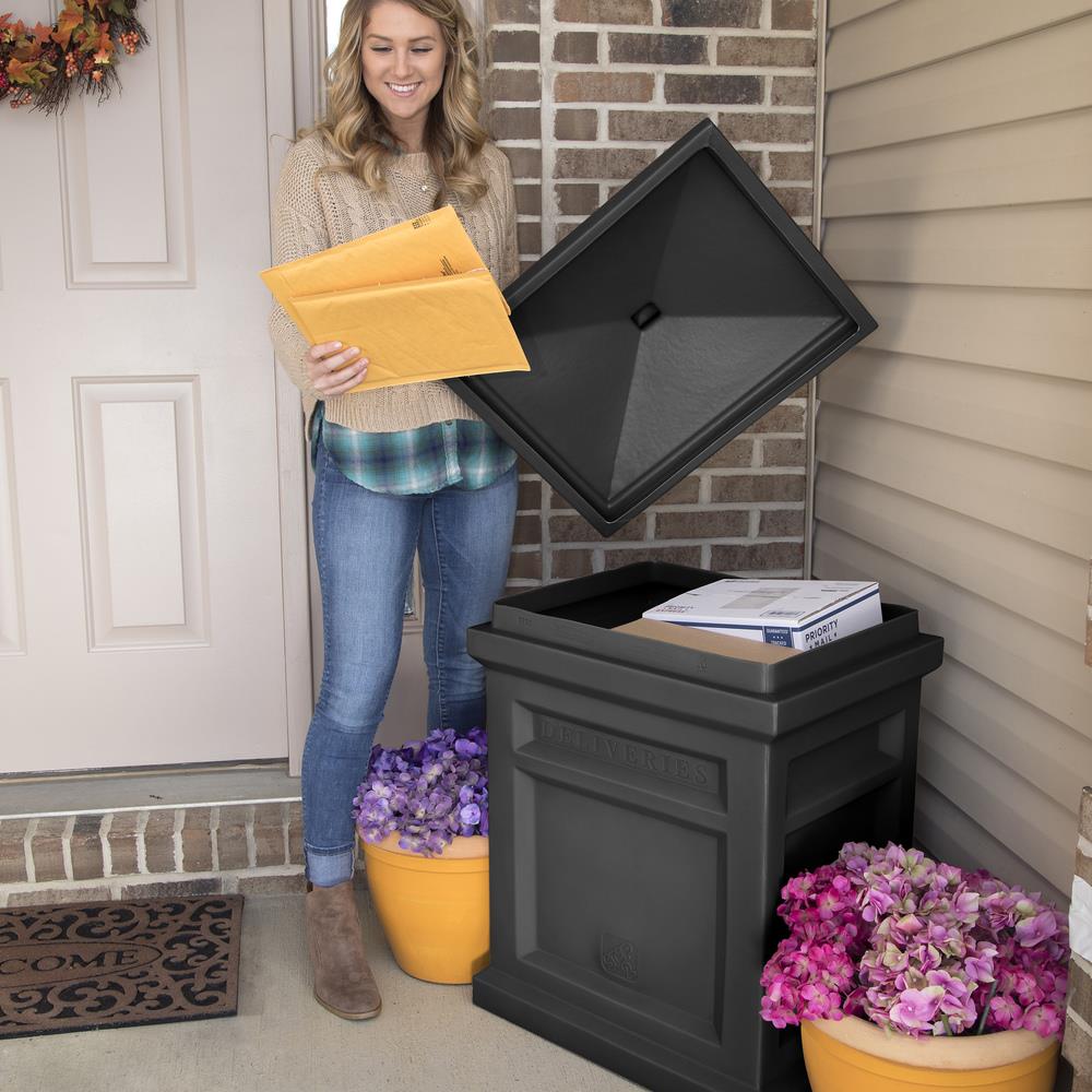 Step2 Express Parcel Delivery Box Plastic Extra Large Mailbox Black