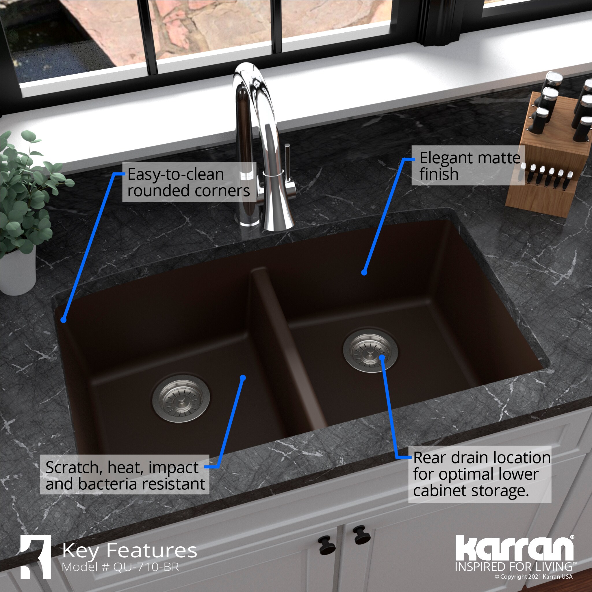Karran QU-710-BR-PK1 Kitchen-Sinks - View #8