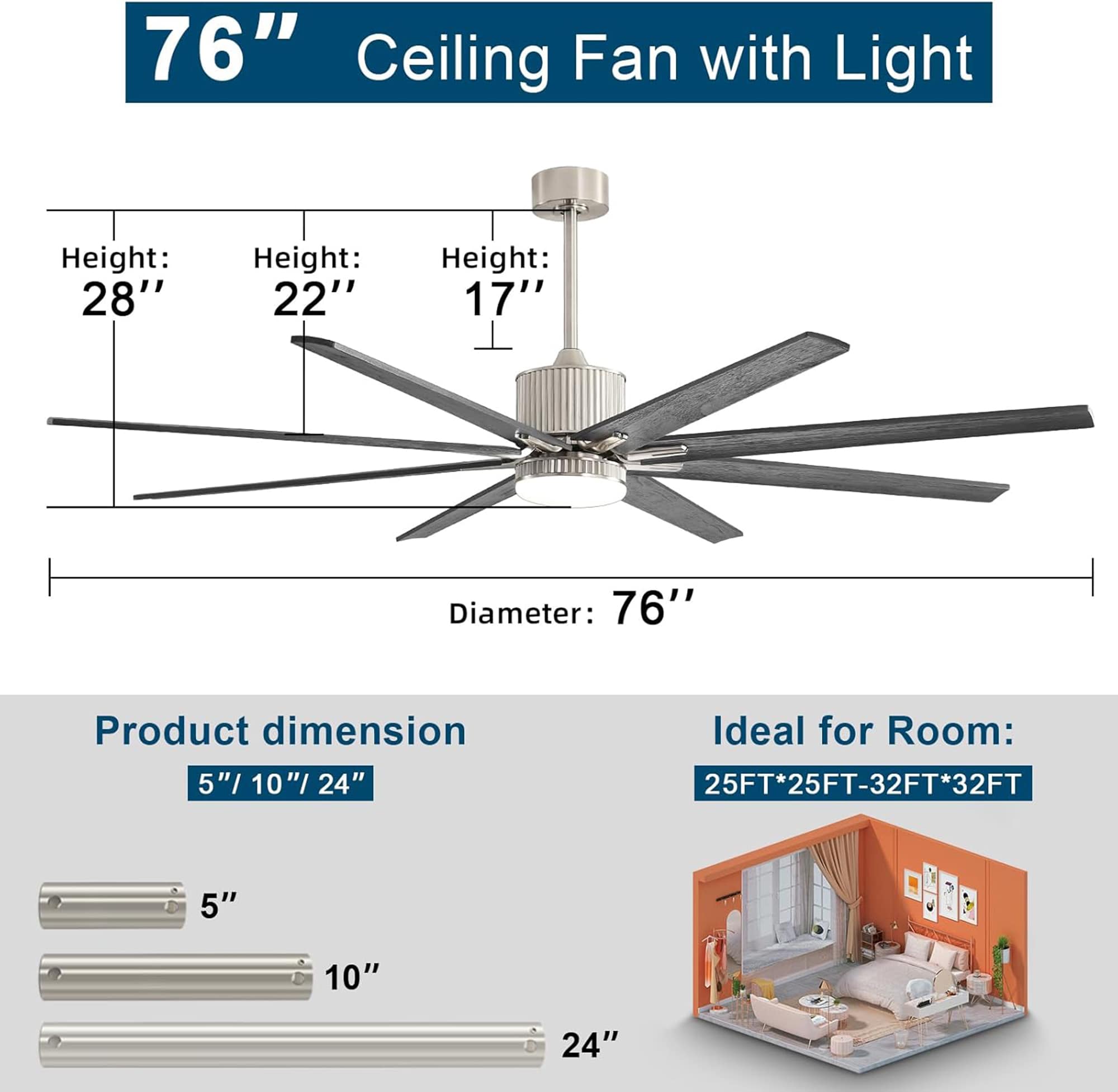 Bybafun YB5100141 Ceiling-Fans - View #6
