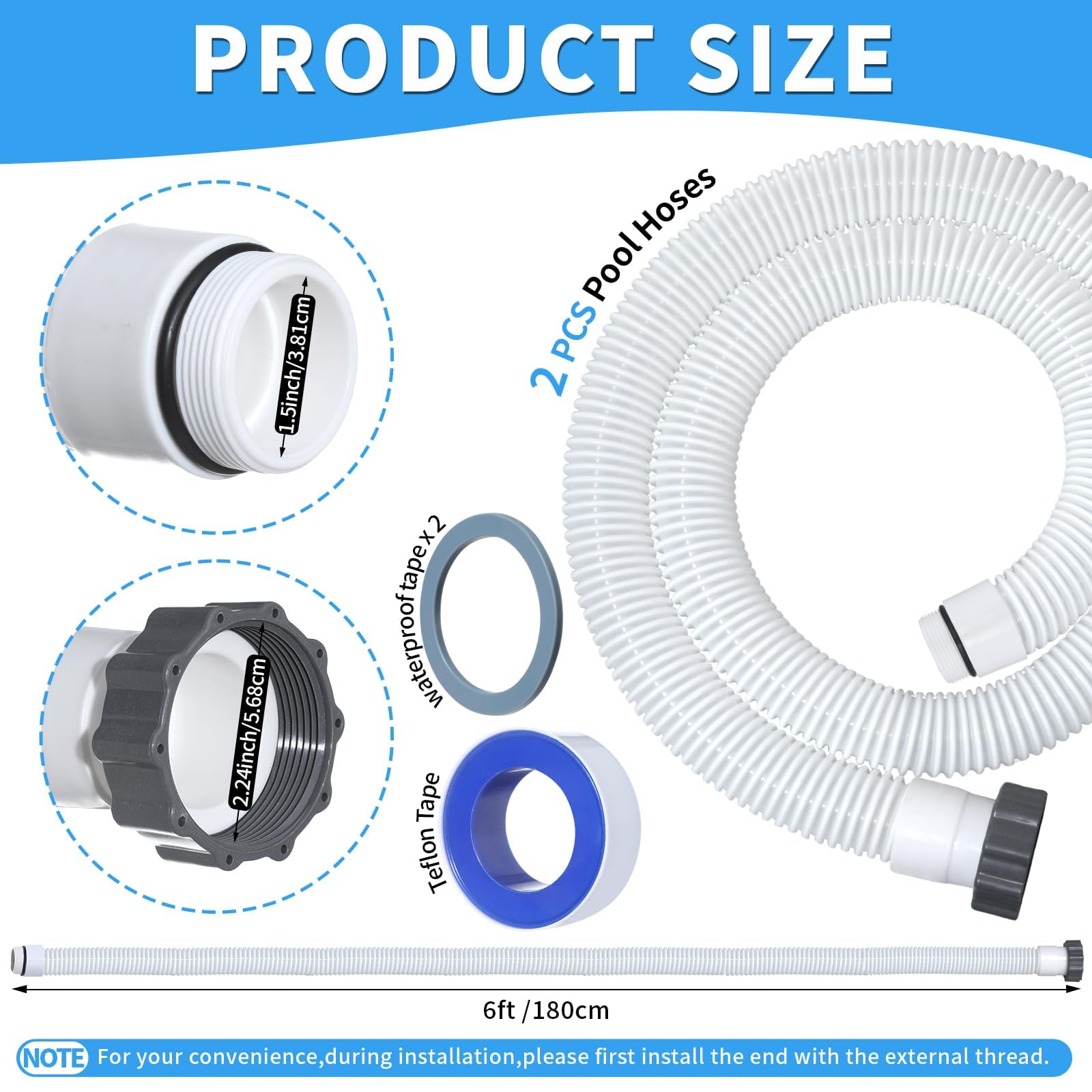 Etokfoks LETKDJZ8I Pool-Hoses - View #2