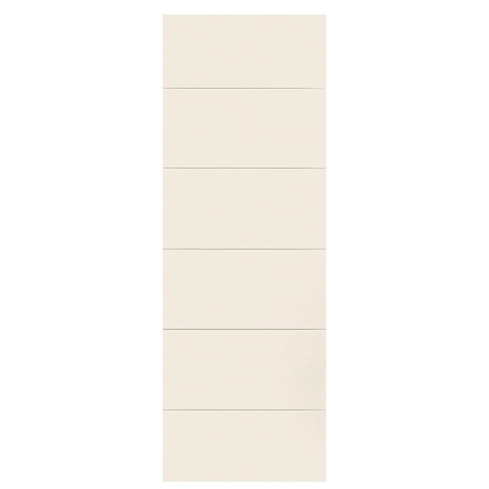 Masonite 1446508 Melrose 28-in x 80-in Moonglow Flush Smooth Hollow core Prefinished Molded composite Slab Door
