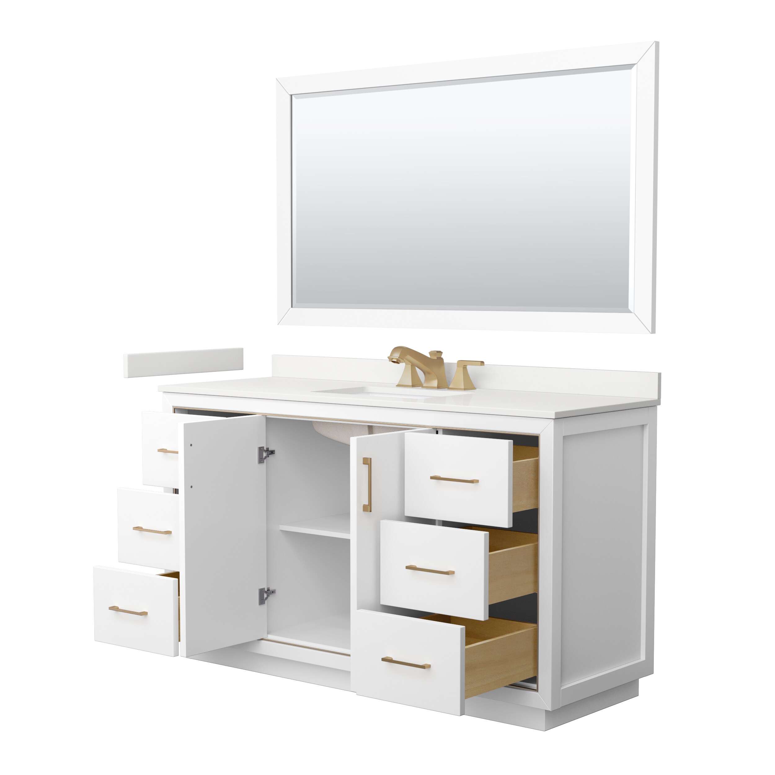 Wyndham Collection WCF111160SWZWQUS3M58 Bath-Vanity-Combo - View #2