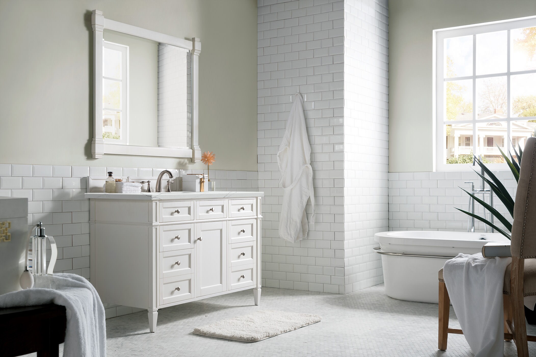 James Martin Vanities 655-V48-BW-3ENC Bath-Vanity-Combo - View #4