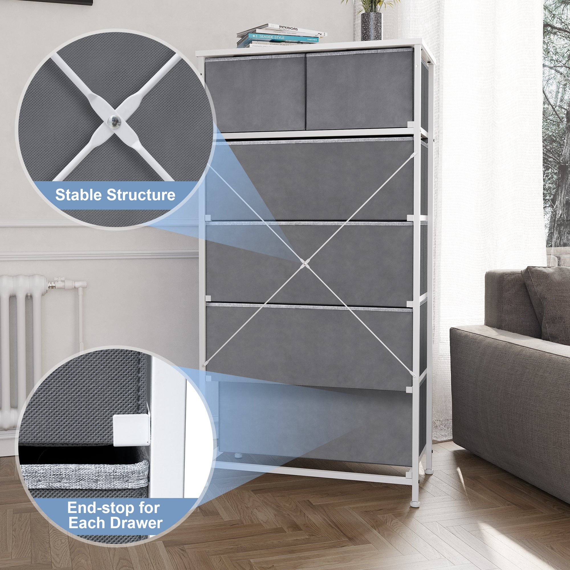 CloudFly CL-HD019LGY dressers - View #3
