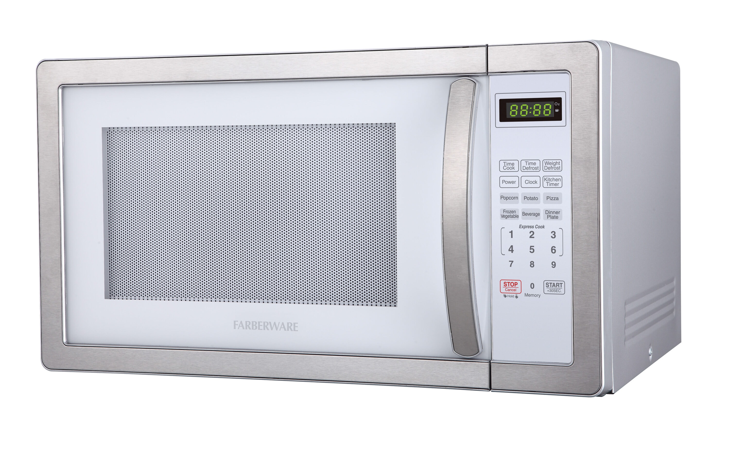 Farberware 1.1-cu Ft Medium 1000-Watt Countertop Microwave (White ...