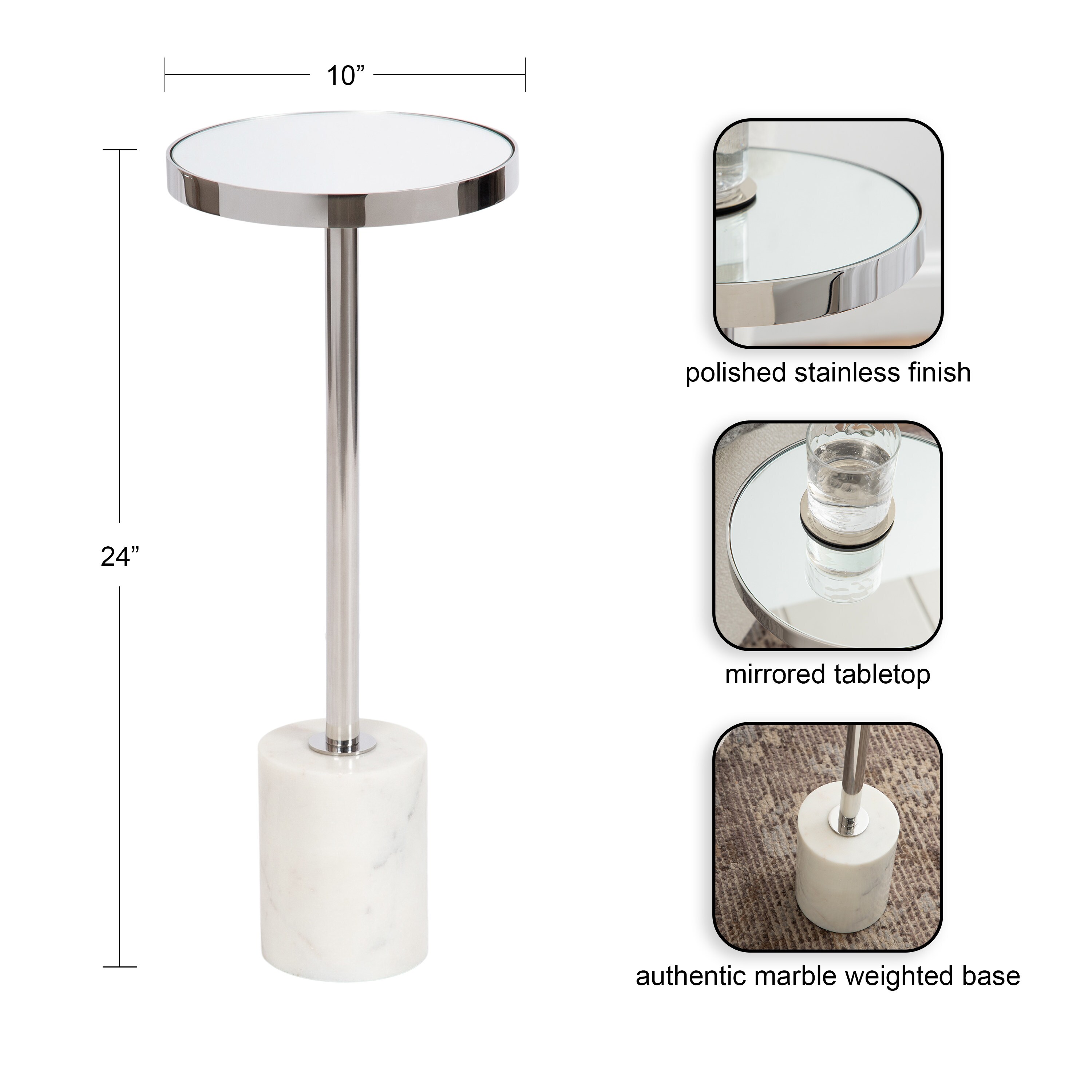 Kate and Laurel 227589 End-Tables - View #2