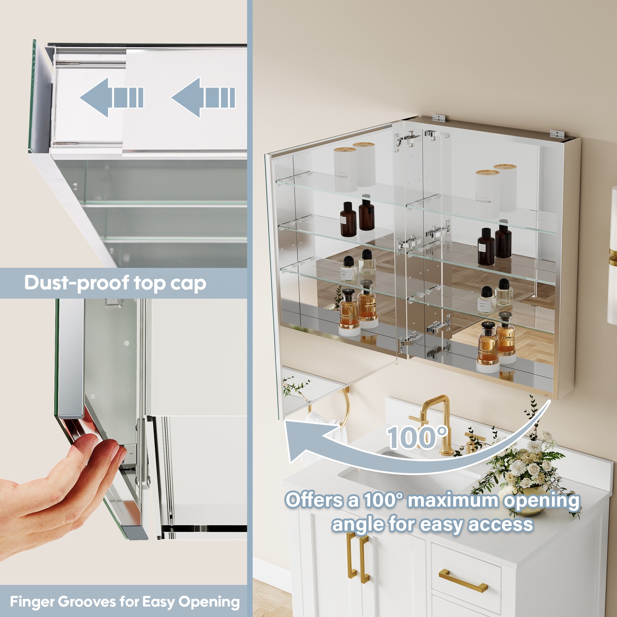 CALVON CAH-ZR2432 Bathroom-Medicine-Cabinets - View #6