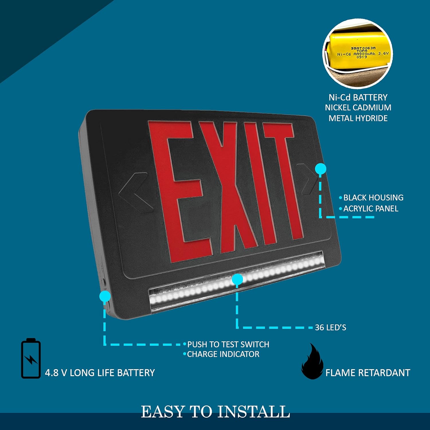 Ciata 40081L Emergency-Exit-Lighting - View #8