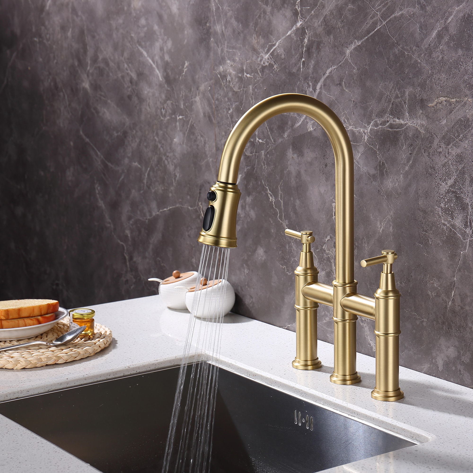Mondawe MO227DT-GD Kitchen-Faucets - View #2