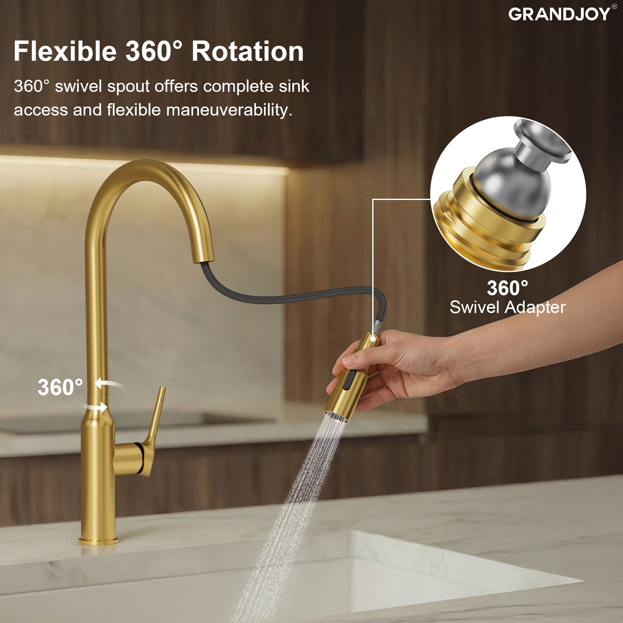 GRANDJOY GJ12-KF97K-BG Kitchen-Faucets - View #4