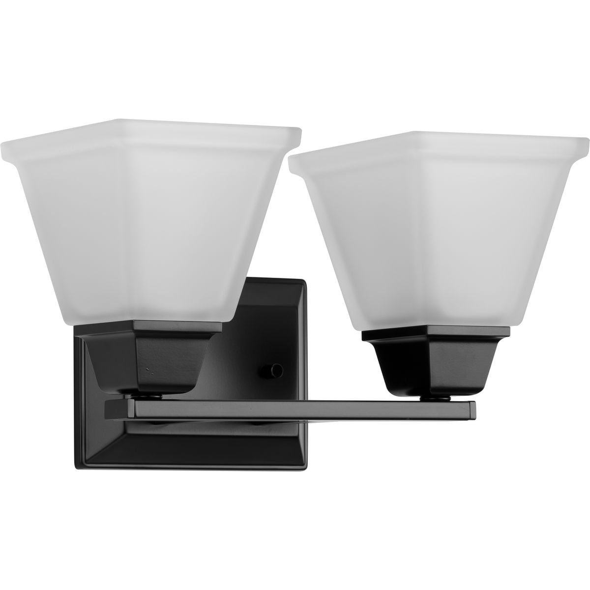 Progress Lighting P300159-31M Clifton Heights 14.25-in 2 -Light Matte Black Craftsman Vanity light