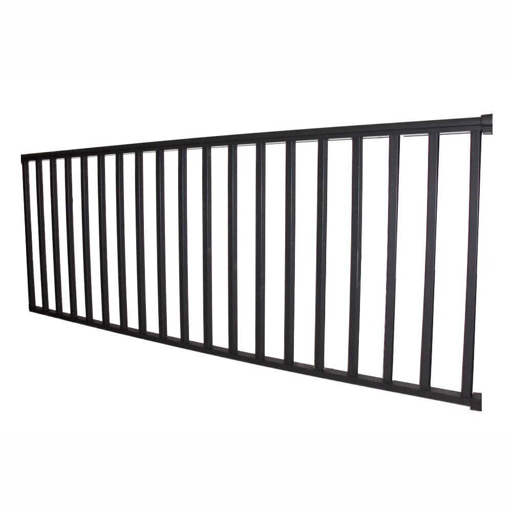 Wolf Handrail 8-ft x 42-in White Aluminum Deck Rail Kit