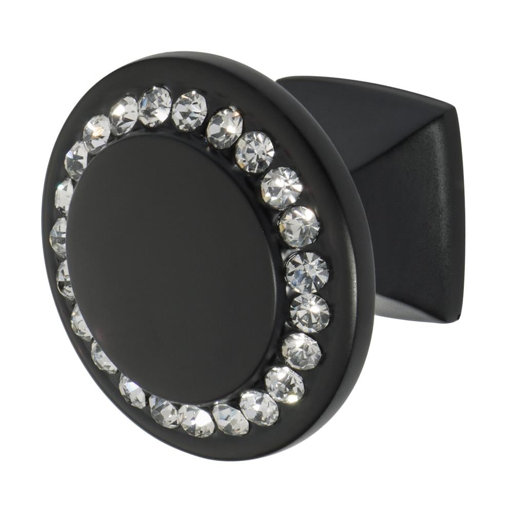 Wisdom Stone 4211B-C Isabel Black Round Cabinet Knob