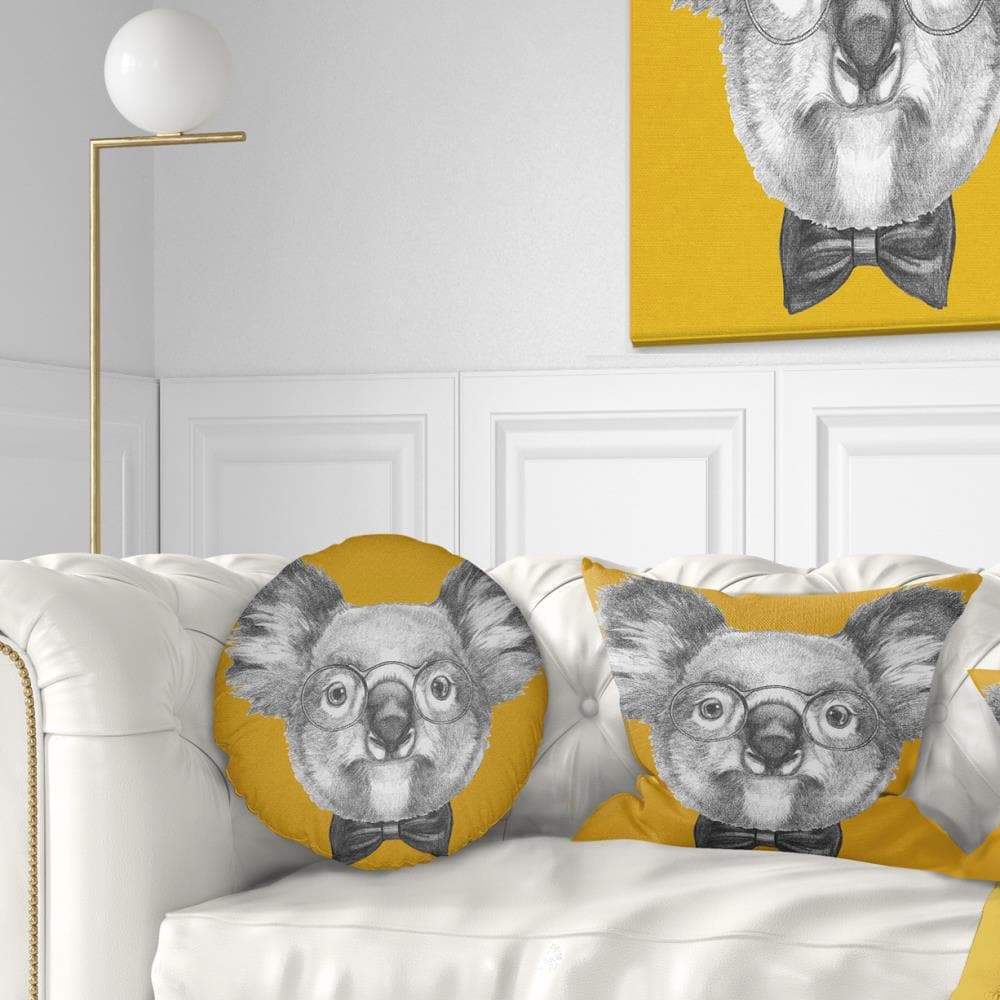 Designart CU13201-12-20 12-in x 20-in Gray Indoor Decorative Pillow