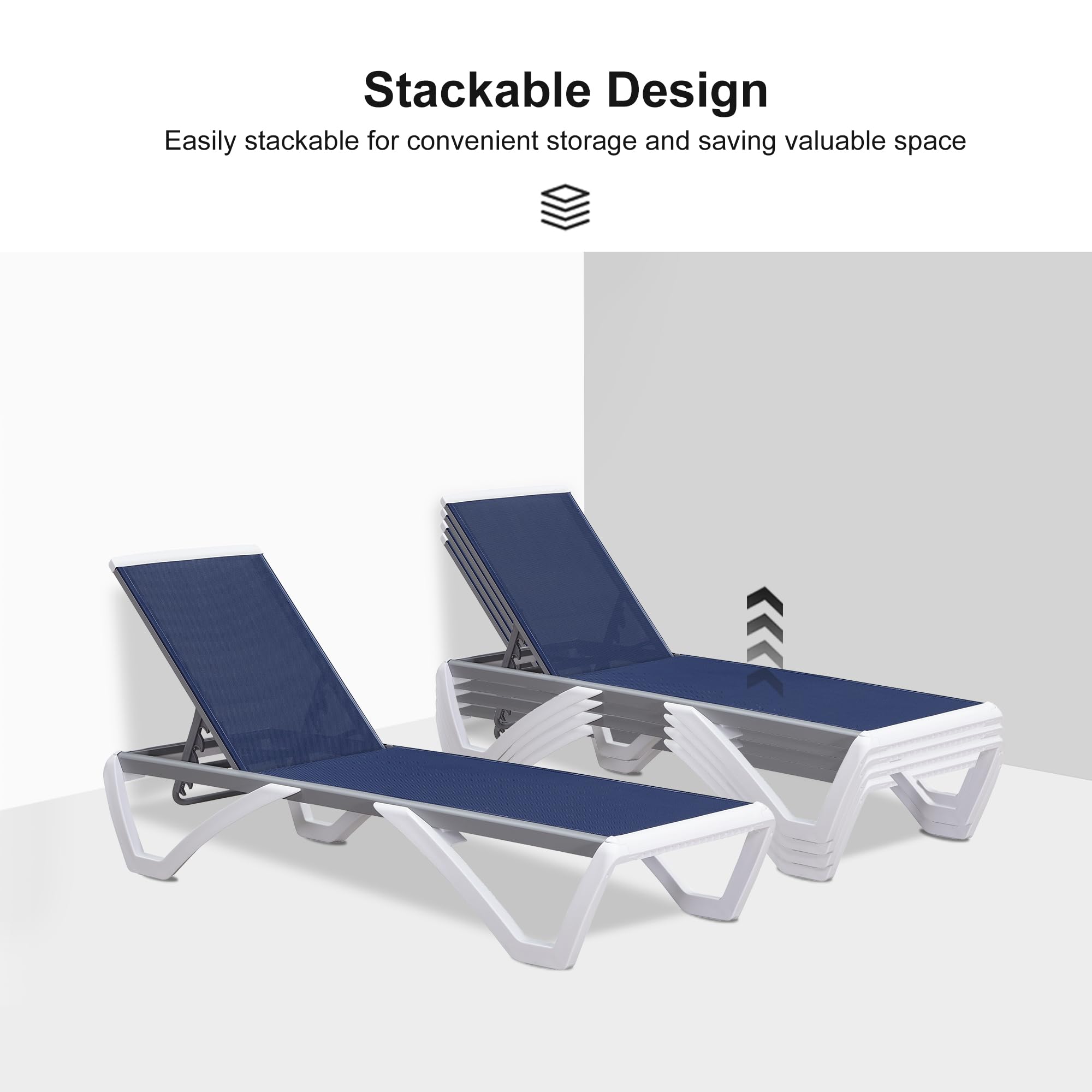PURPLE LEAF LS04-ZW-ZB-BW Patio-Chairs - View #5