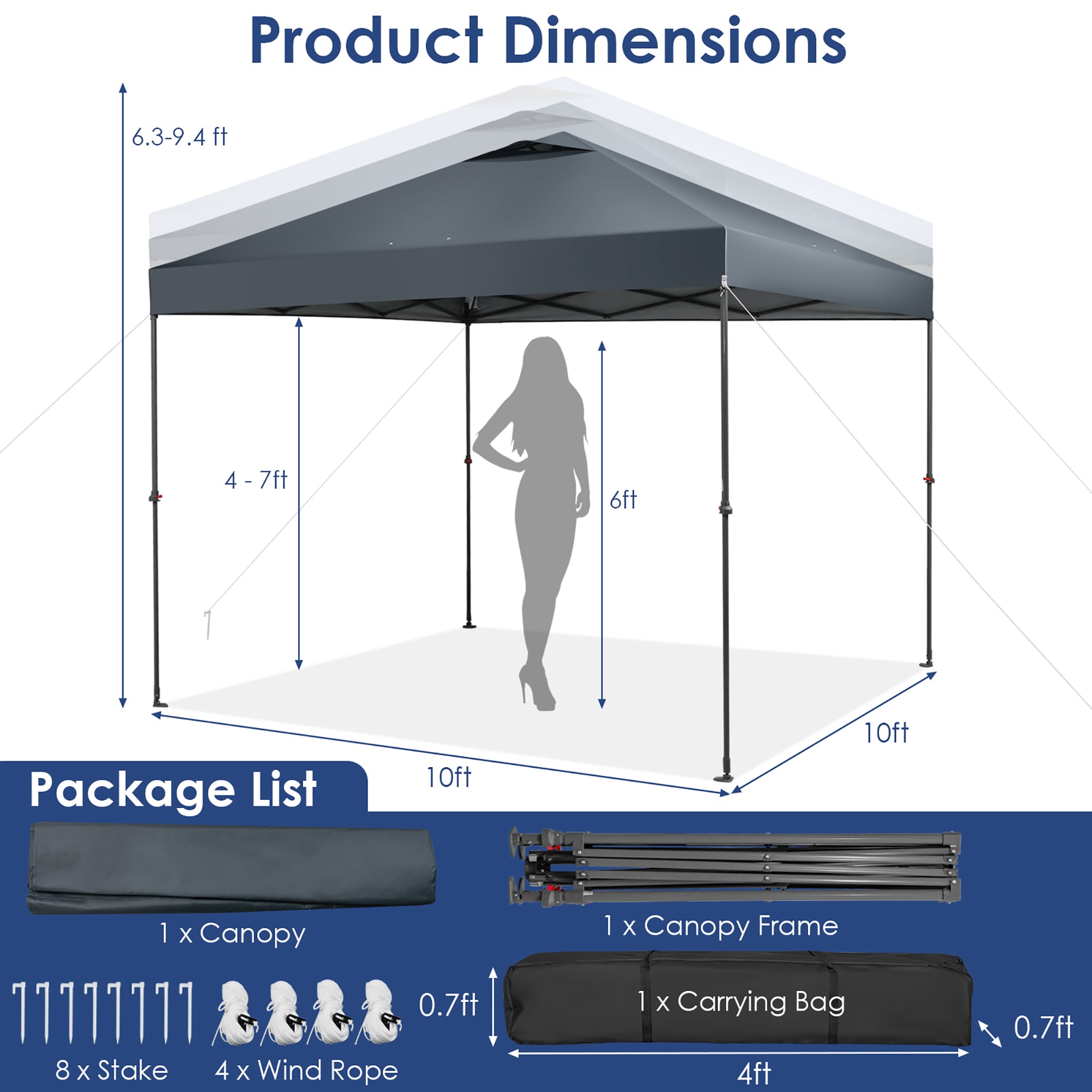 Costway NP10847GR tents - View #2