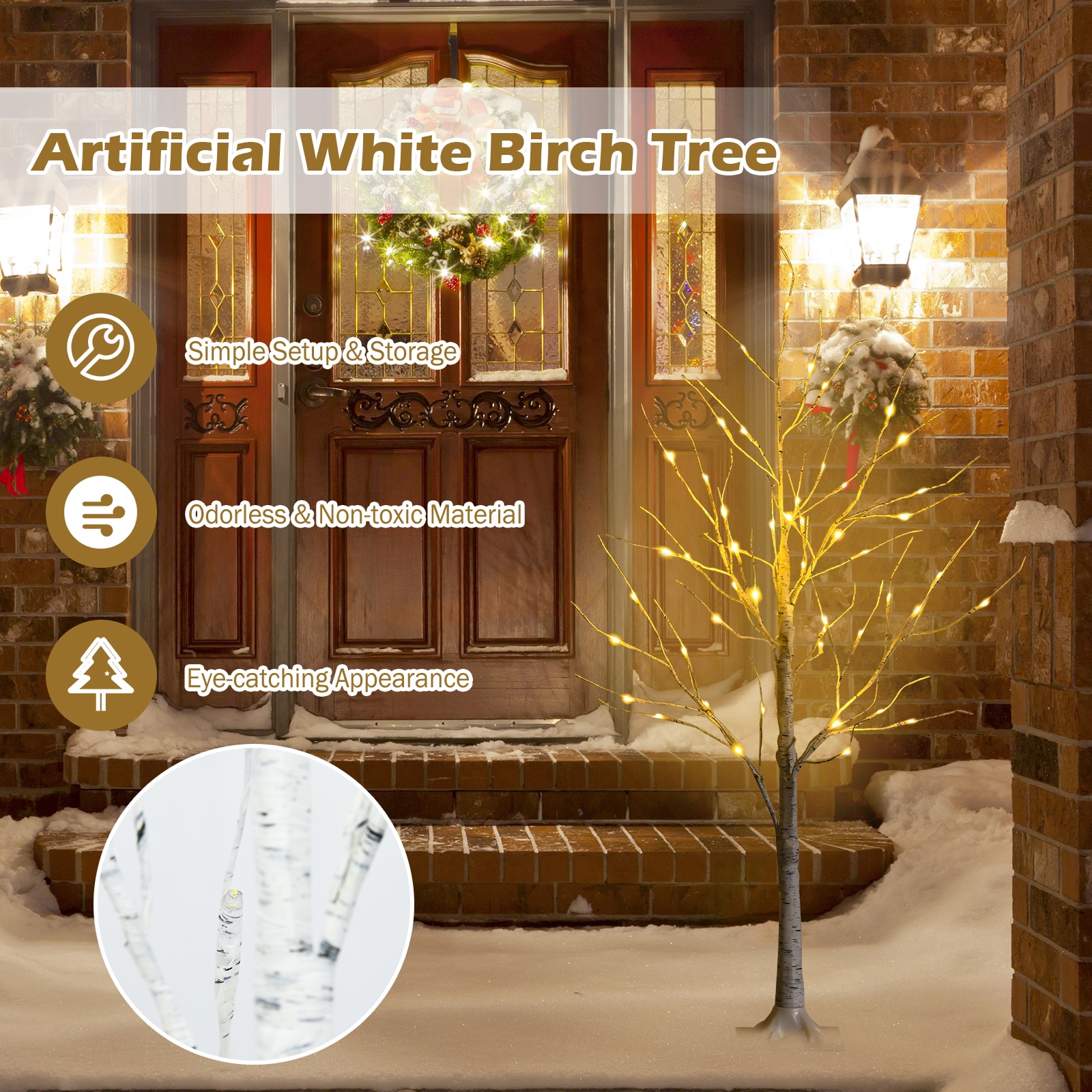 Forclover HYC-CM467 Artificial-Christmas-Trees - View #4