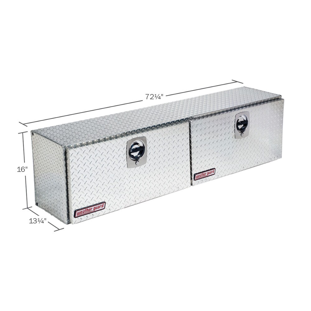 WEATHER GUARD 72.25in x 13.25in x 16in Silver Aluminum Side Mount