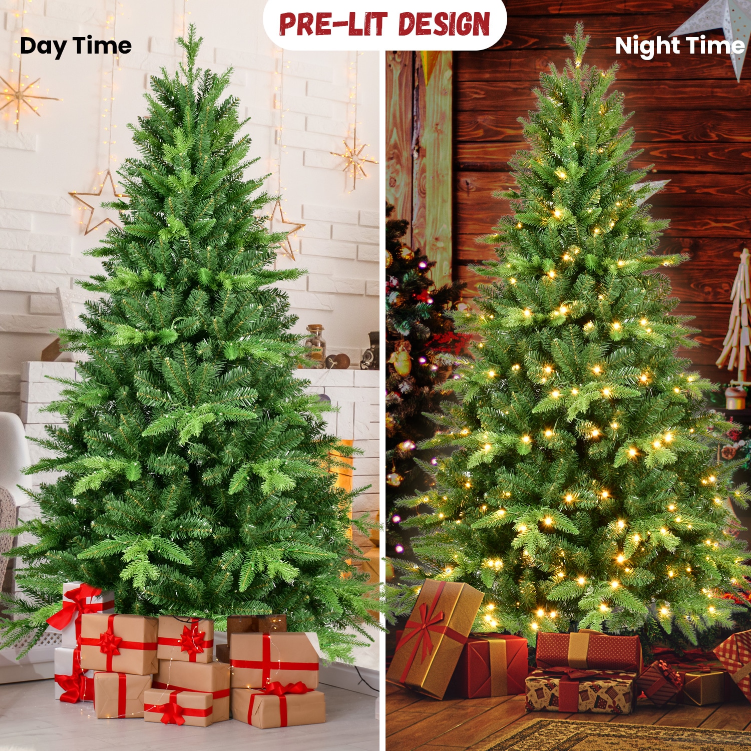 Forclover HYFE-23722 Artificial-Christmas-Trees - View #3