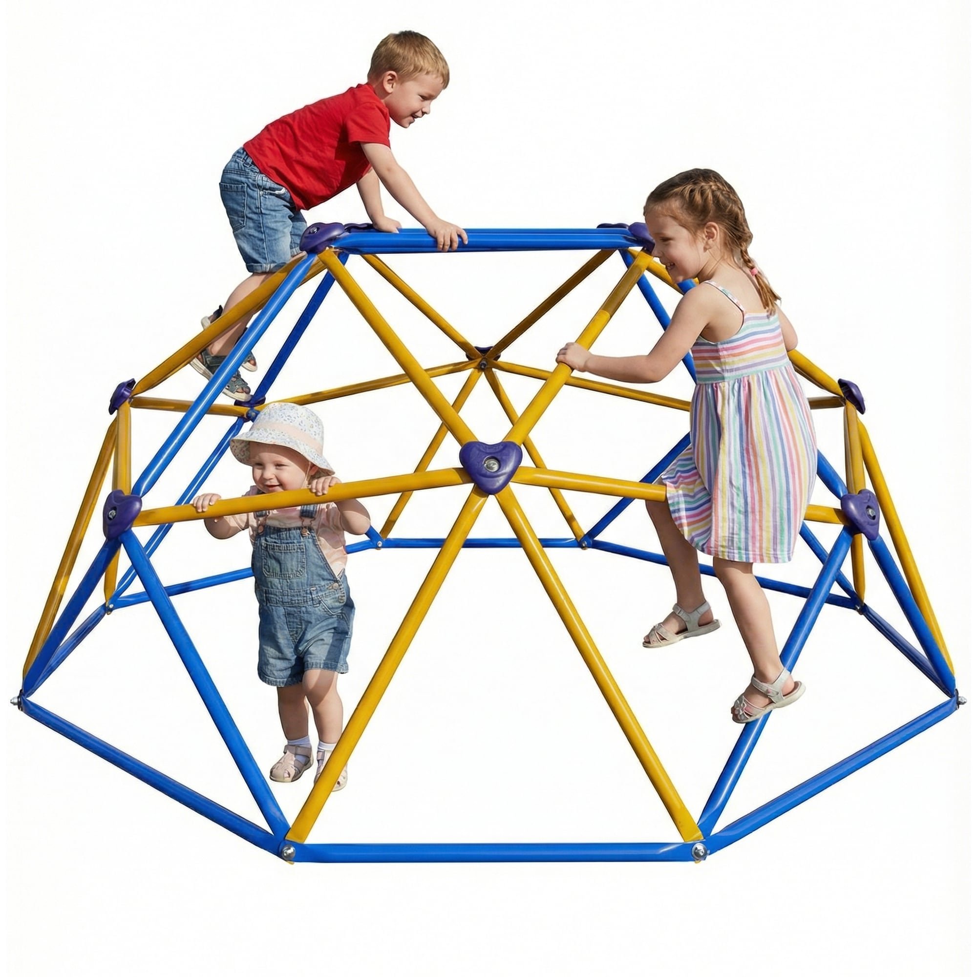 KERDOM 6FT Climbing Dome for Kids 440LBS Capacity Anti Rust Steel Frame CPC Certified 16 Non Slip Grips Indoor Outdoor Backyard Jungle Gym Playground