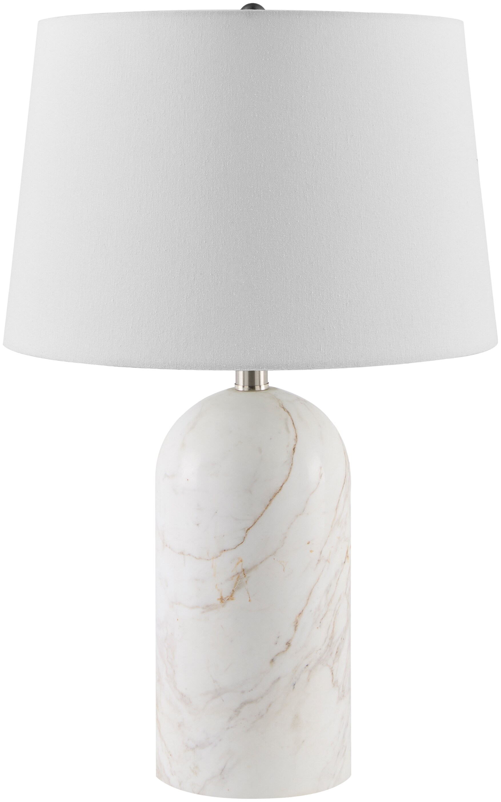 Livabliss Huriel 24-in Cream/White Rotary socket Table Lamp with Linen Shade