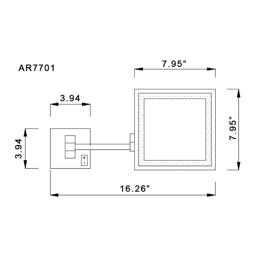 Nameeks NMKS AR7701-SNI-5X Makeup-Mirrors - View #3
