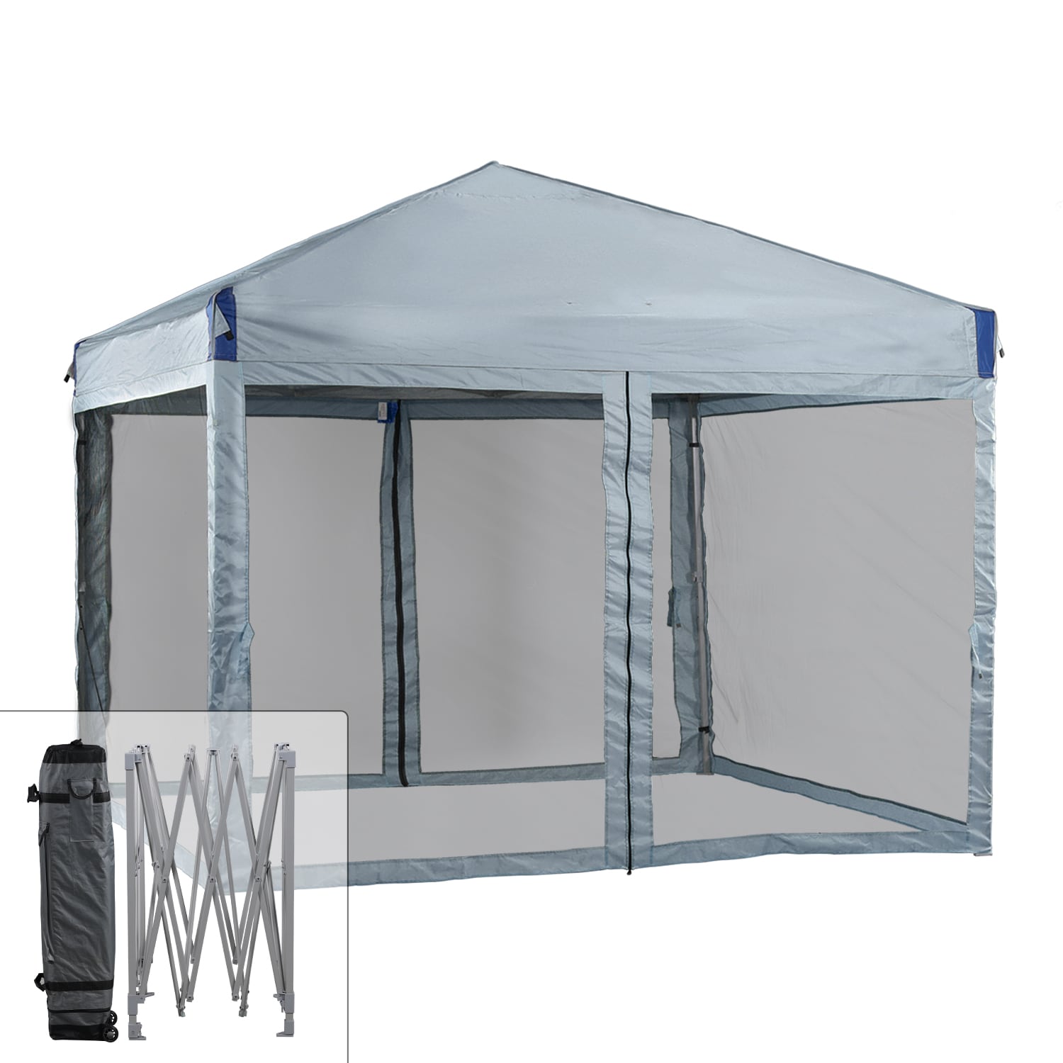 Aoodor A242-PGYDR 11.81-Feet x 11.81-Feet Rectangle Gray Pop-up canopy