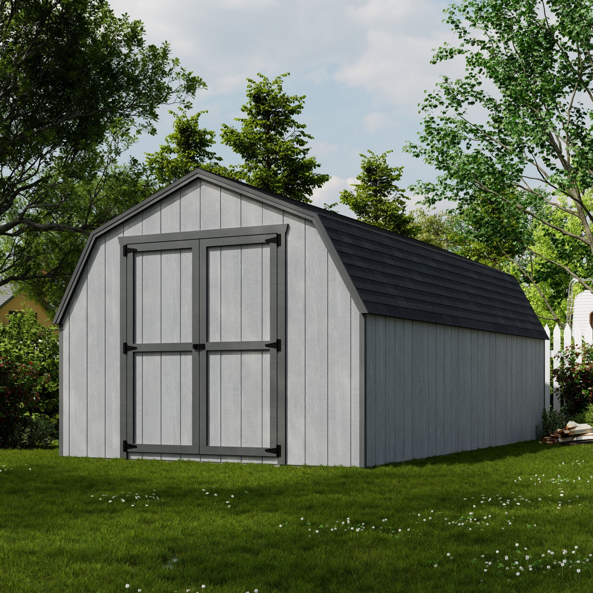 Little Cottage Co 10X18 VGB-4-PC-FK Wood-Storage-Buildings - View #2