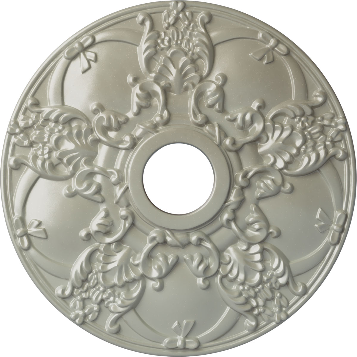 Ekena Millwork CM18NOFCS Norwich 18-in W x 18-in L Painted Flash Copper Polyurethane Whole Ceiling Medallion