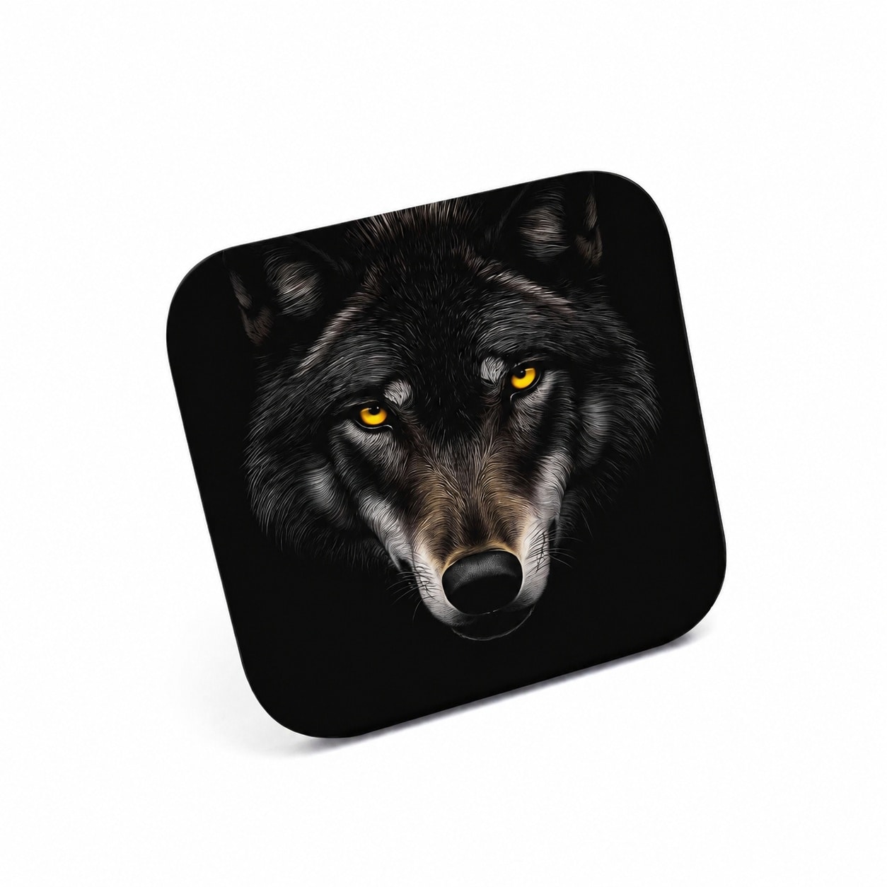 Aoibox  Wolf Trailer Hitch Covers Black Wolf Head Heavy Duty Receiver Tube Cover 2 Inch Towing Hitch Plug Covers Hitch