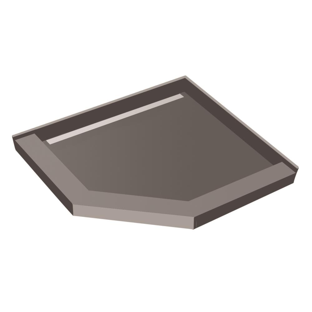 Redi Neo WF42NEO-PVC 42-in W x 42-in L with Left Drain Shower Base (Made For Tile)
