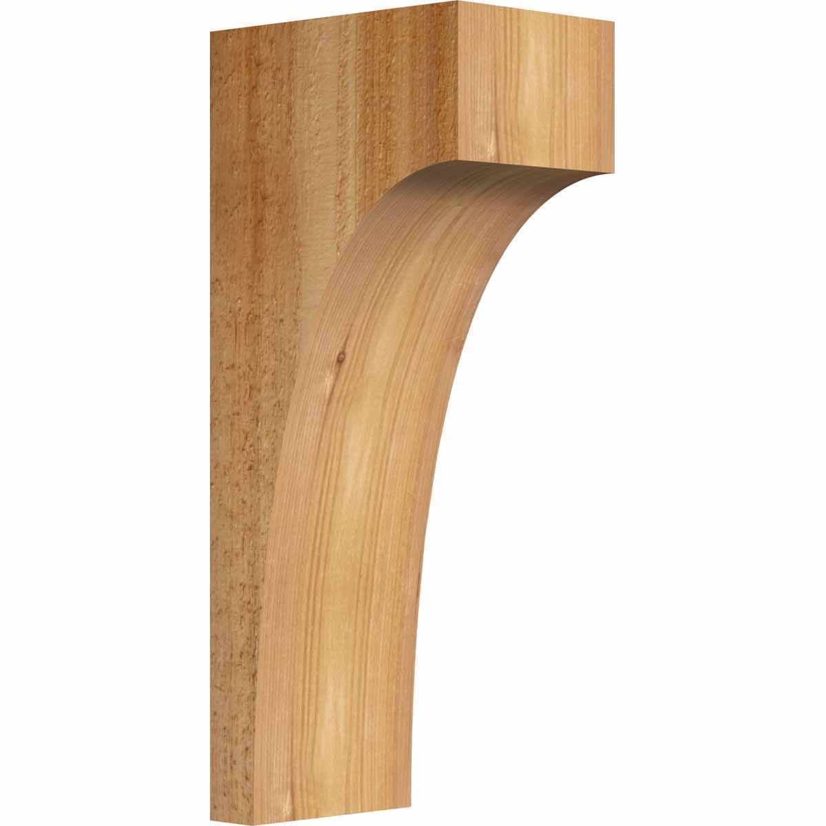Ekena Millwork COR04X06X14HUN00RWR 4-in x 6-in x 14-in Huntington Unfinished Western Red Cedar Wood Paintable/Stainable Corbel