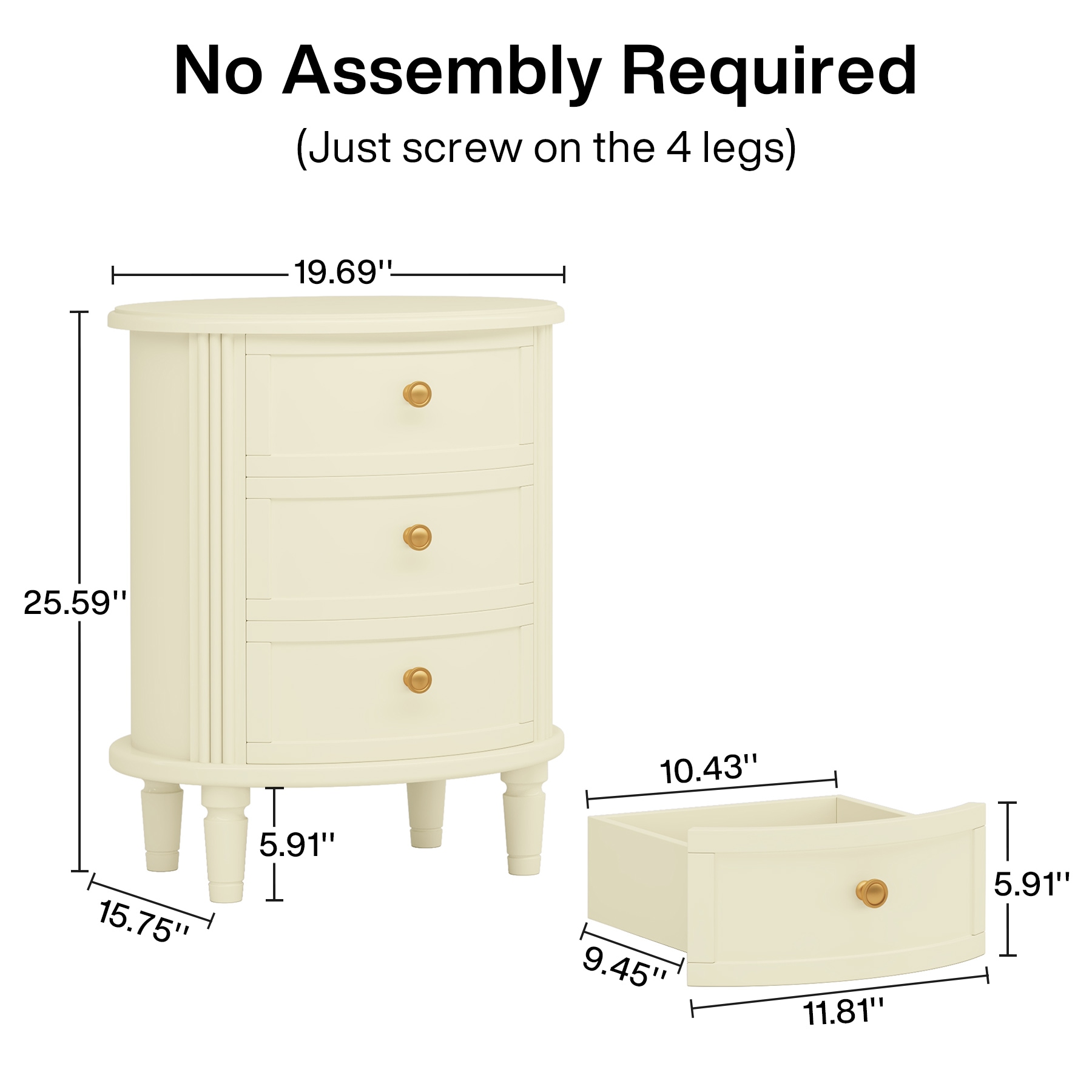 Tribesigns LWFD-YS0090X nightstands - View #5