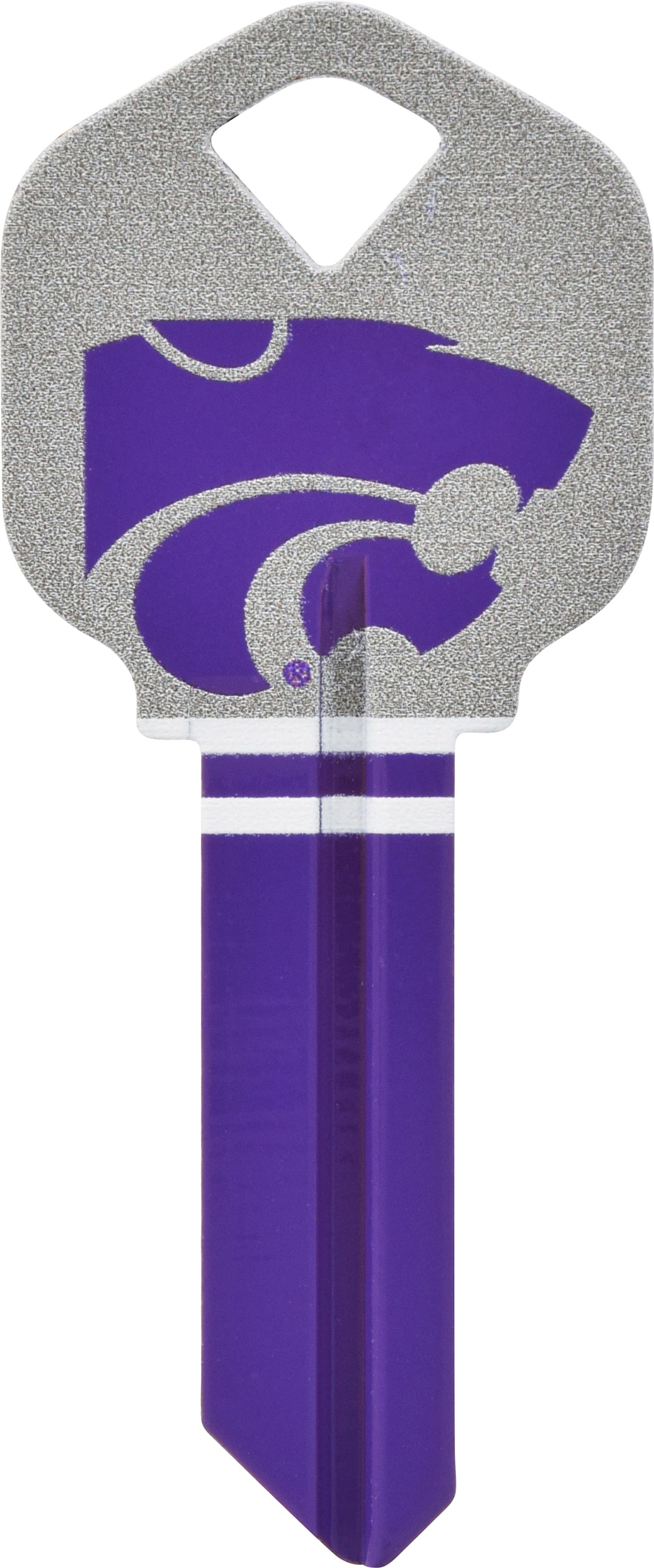 Fanatix 89862 Kansas State Wildcats Multicolored Sports Key Brass House/Entry Key Blank
