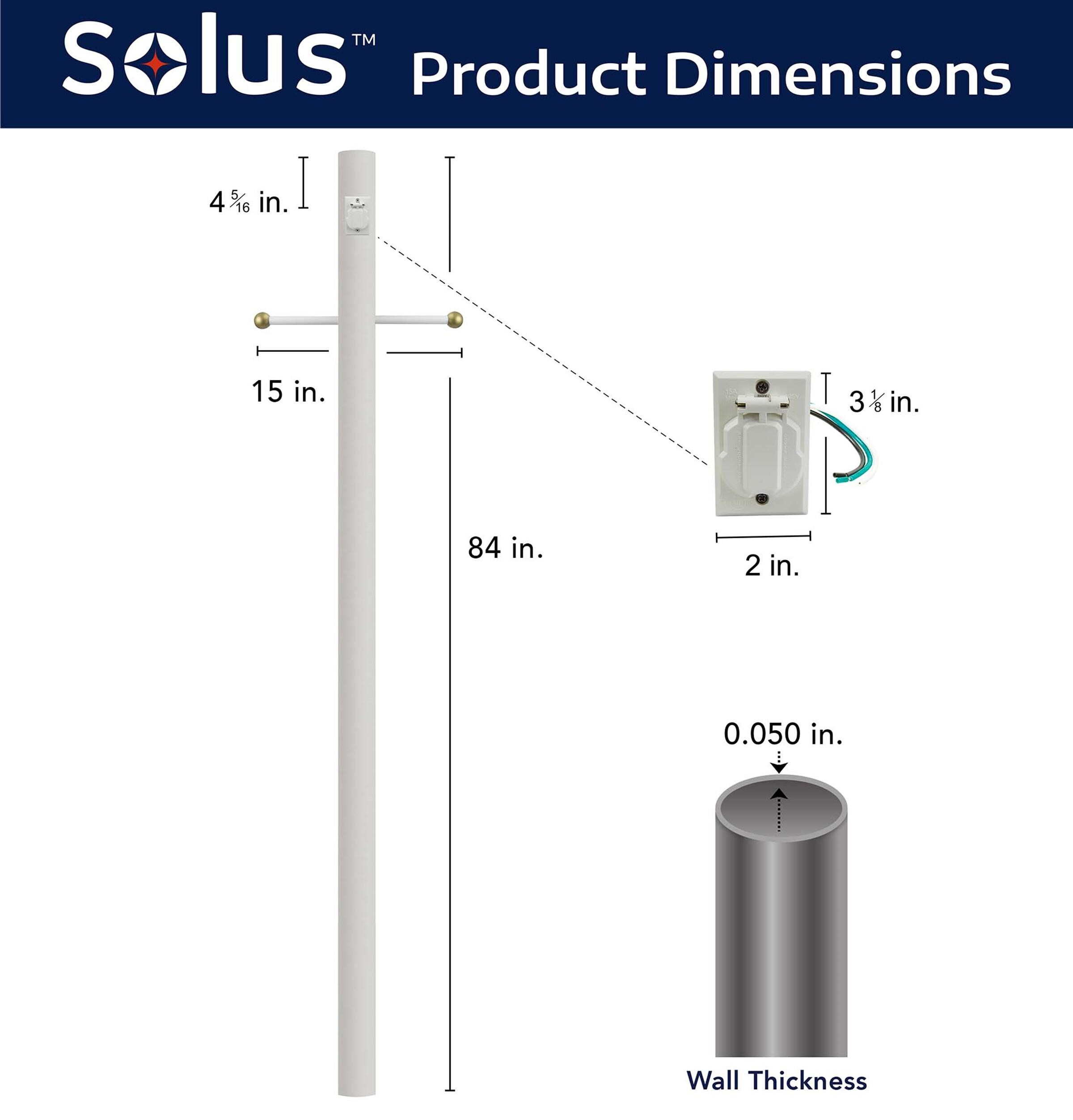 Solus 7-C-WH Post-Lights - View #3