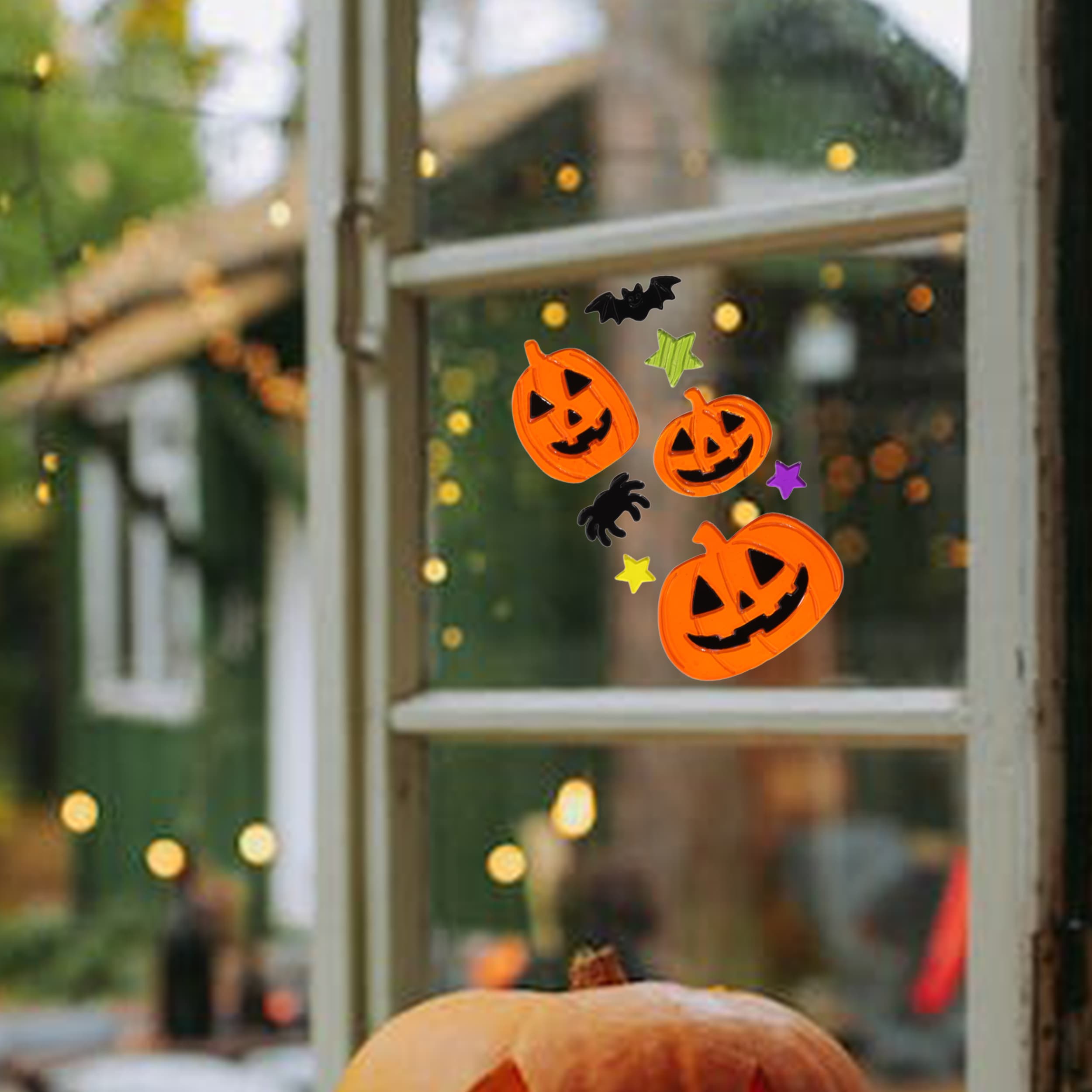 Haunted Living 12-in Window Cling in the Halloween Decor department at ...