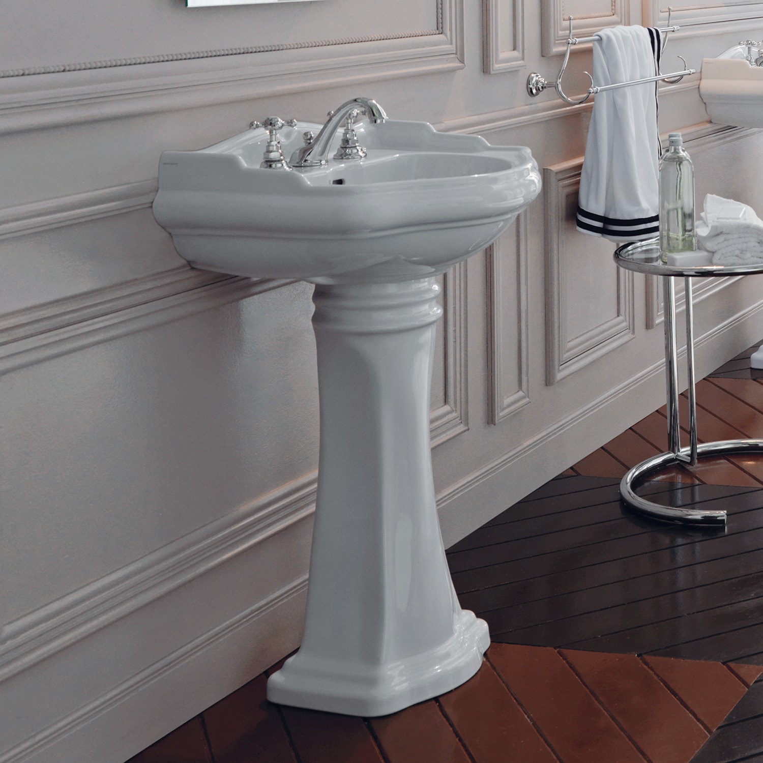 WS Bath Collections HERITAGEWSBC45.03+70 Complete-Pedestal-Lavatories - View #4