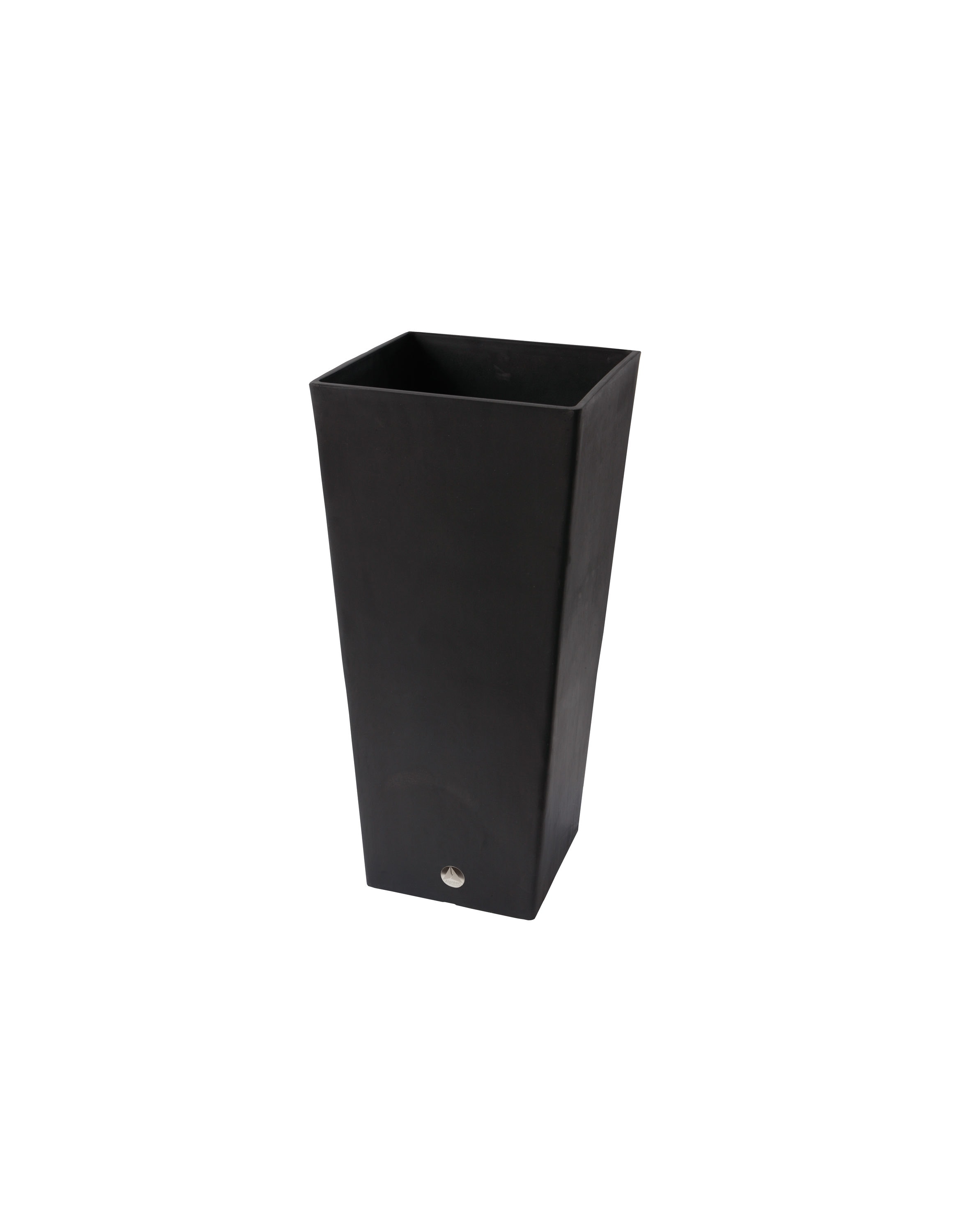 Algreen Products 17333 Square 28.0-in W x 28-in H x 28-in D Black Mixed/Composite Indoor/Outdoor with Self Watering Planter