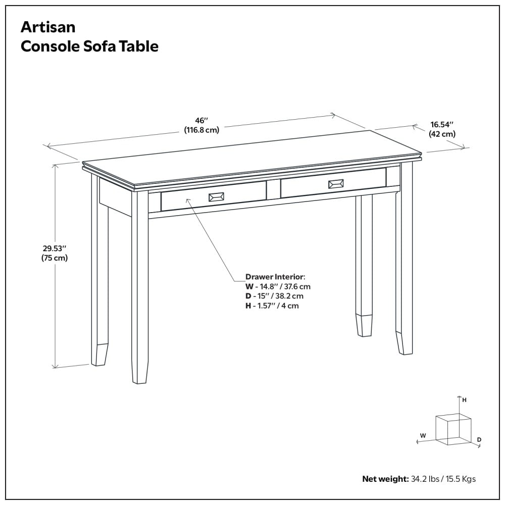 Simpli Home AXCHOL003-FG Console-Sofa-Tables - View #11