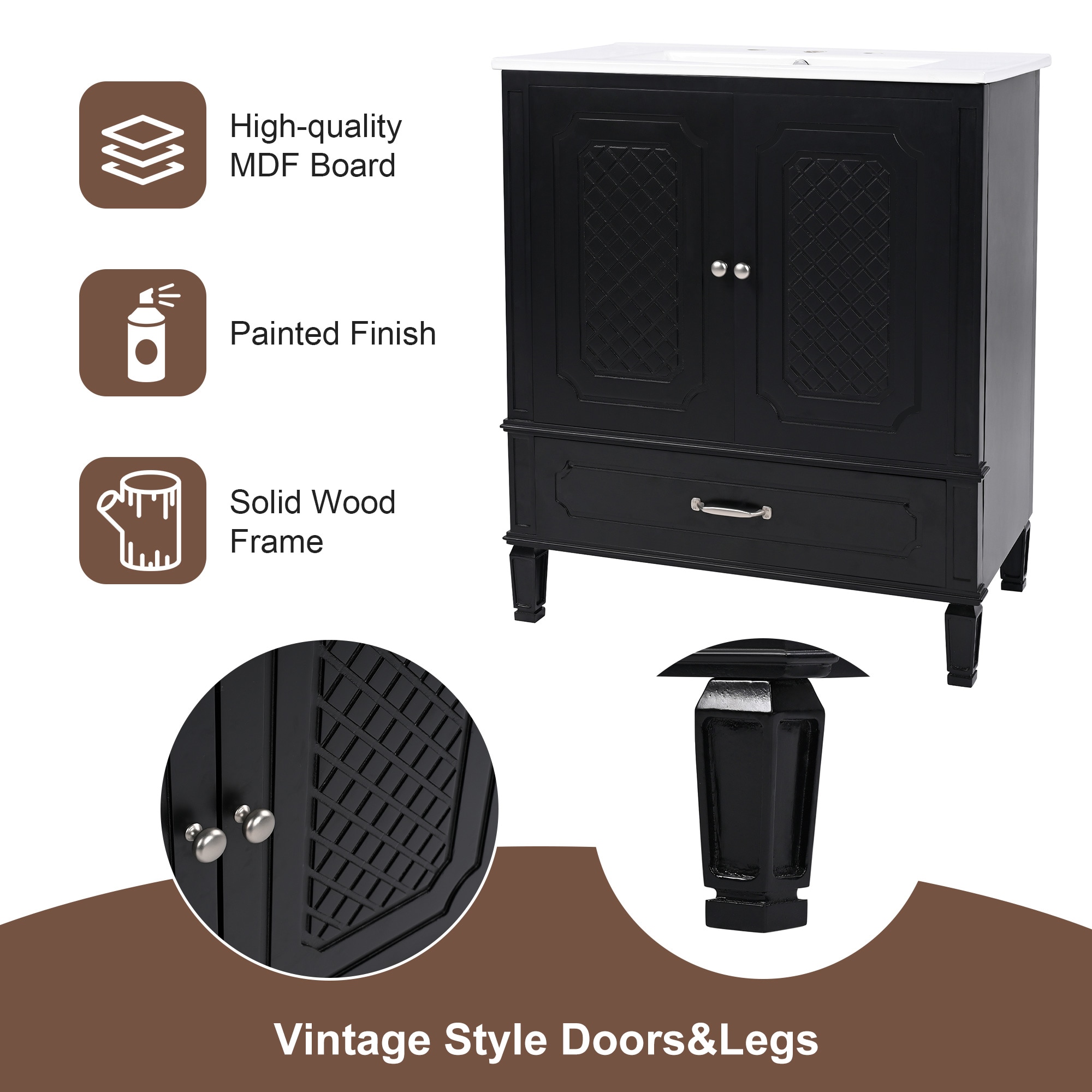 WELLFOR GIZQCS35P06 Bath-Vanity-Combo - View #6