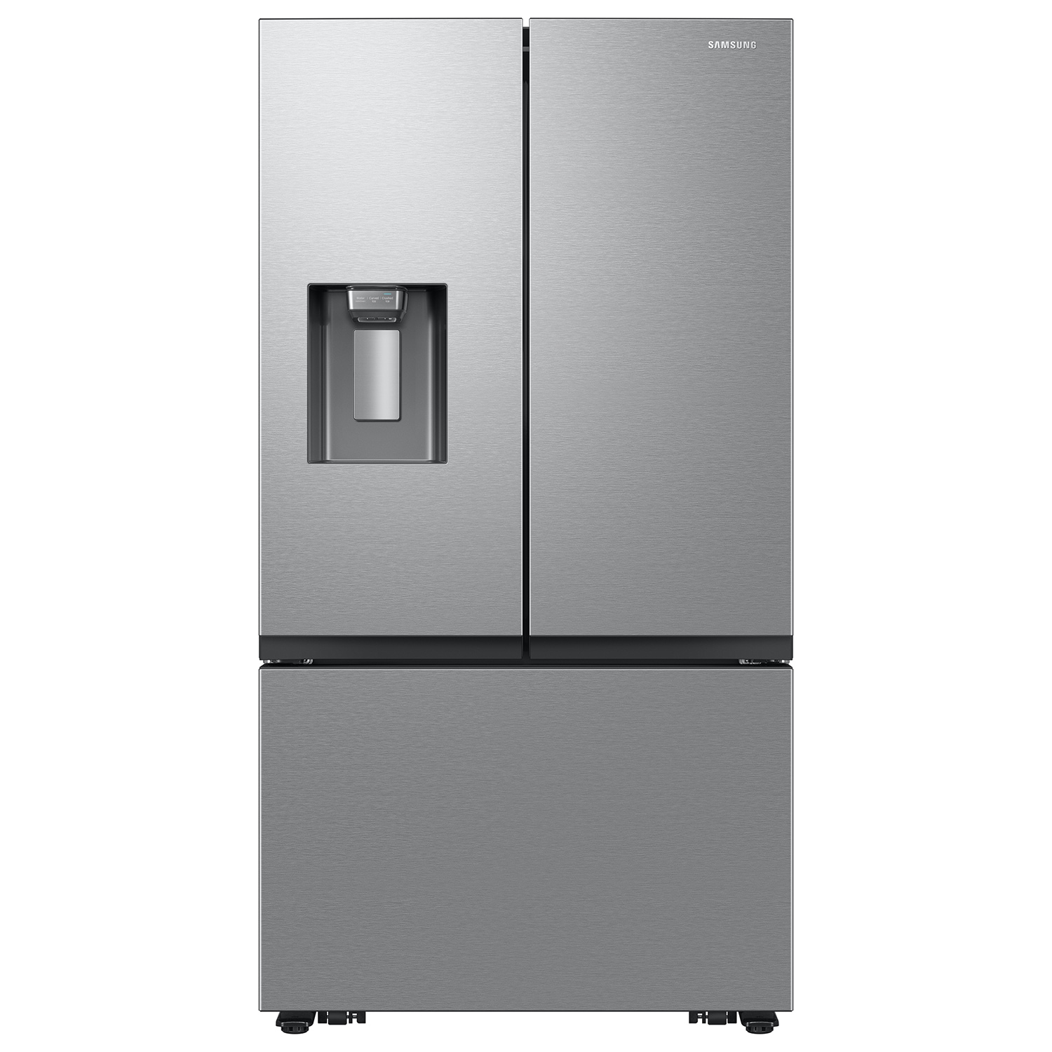 Samsung RF32CG5B10SR Standard-Depth Mega Capacity 30.5-cu ft 3 -Door Smart Compatible French Door Refrigerator with Ice Maker with Water and Ice Dispenser ( Fingerprint Resistant Stainless Steel ) ENERGY STAR Certified