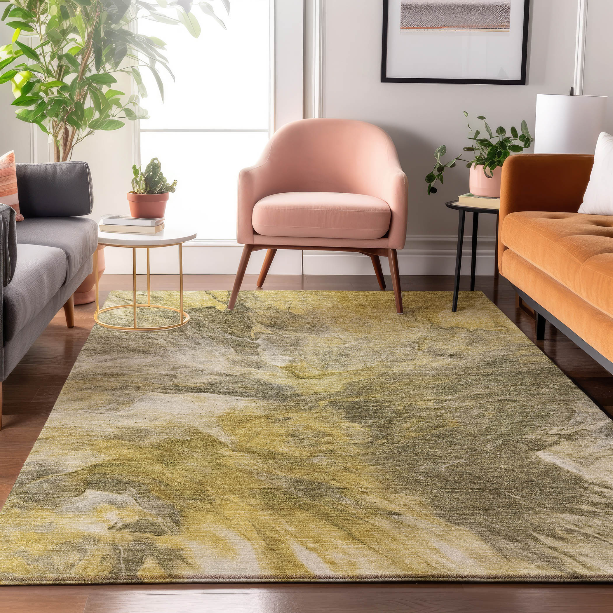 Addison Rugs AMF641TP9X12 Mayfield AMF641TP 9 x 12 (ft) Loomed Polyester Taupe Rectangular Indoor Geometric Machine washable Area rug