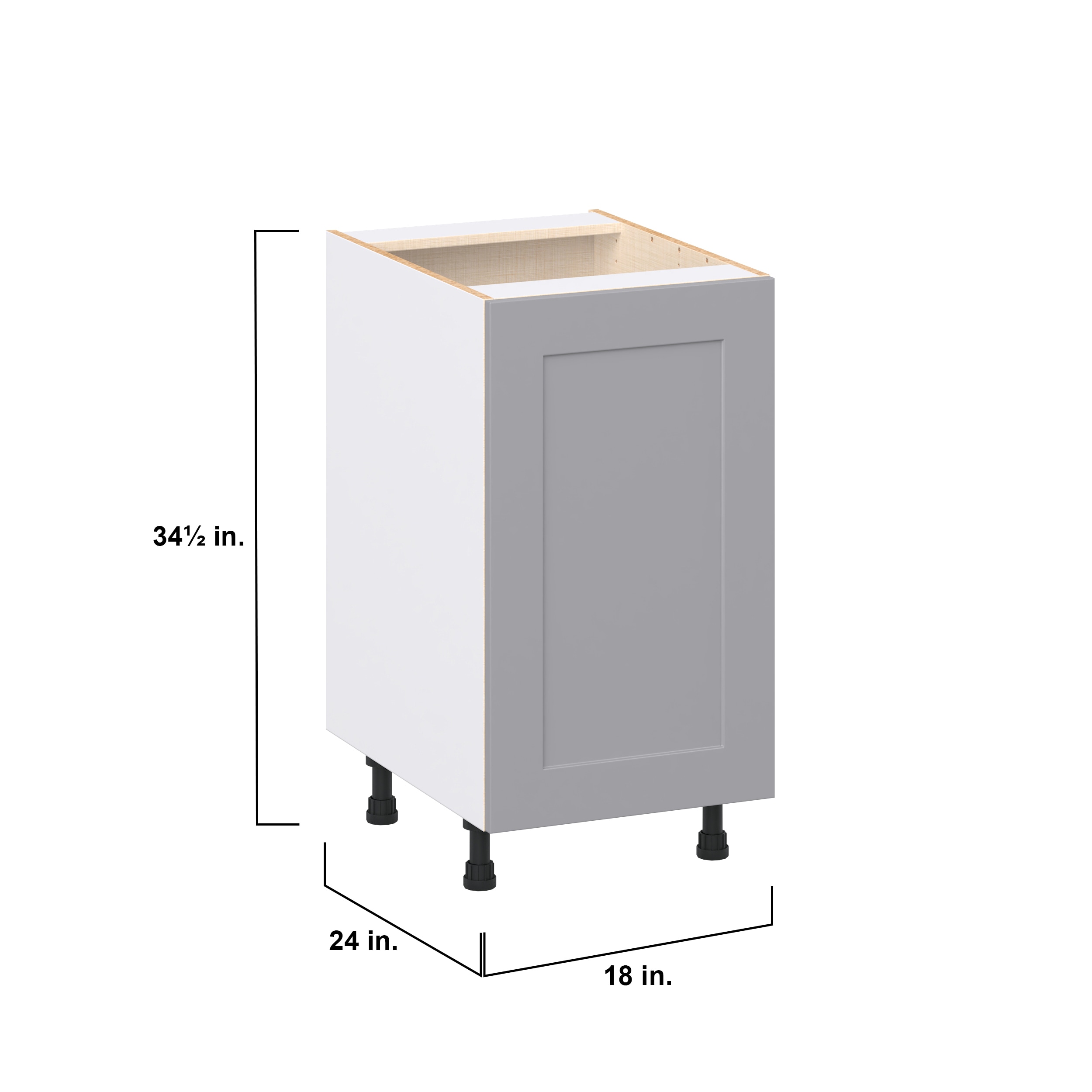 Hugo&Borg DSB18FH(L/R)-BM Cabinets-Kitchen - View #4