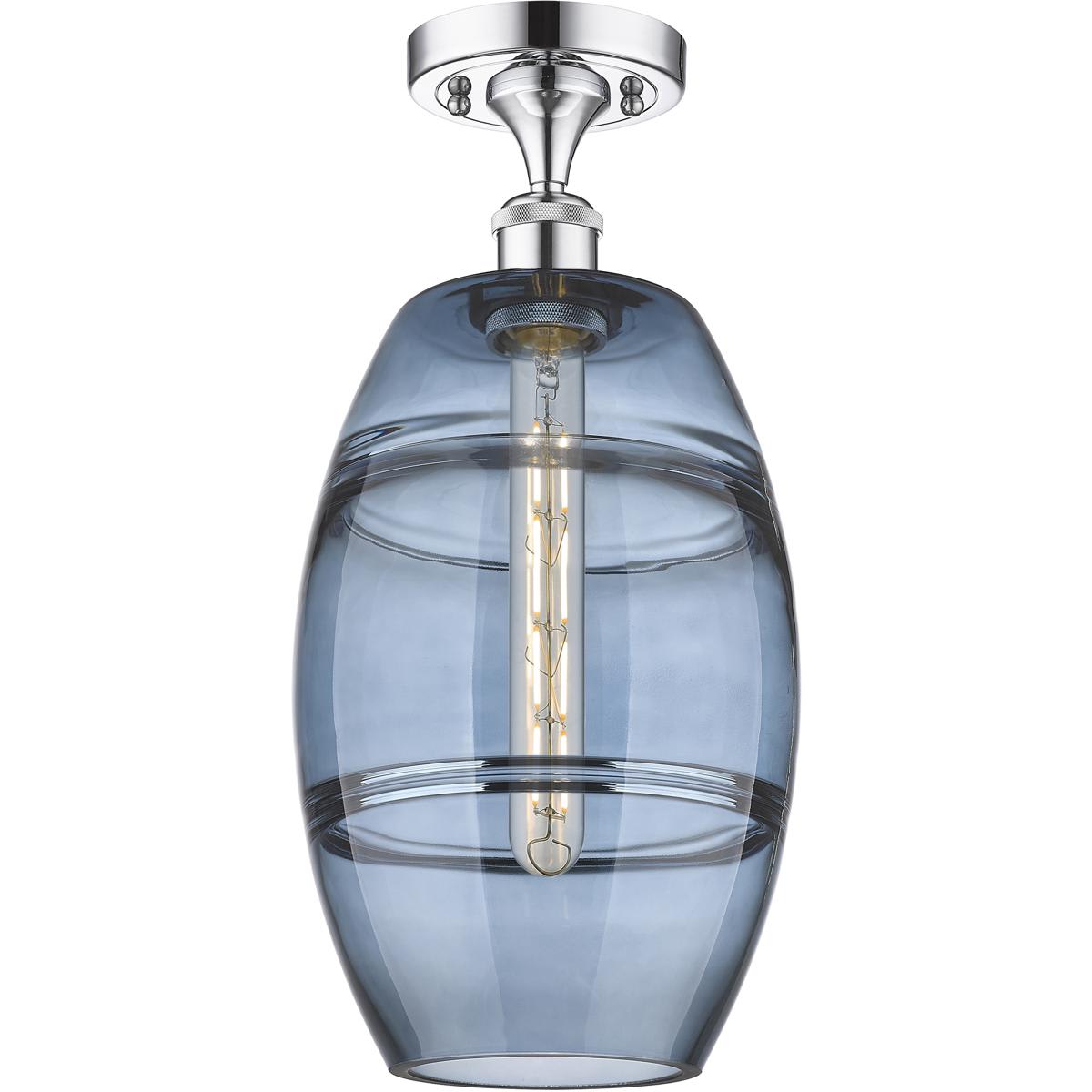 Innovations Lighting 2672705 516-1C-PC-G557-8BL Ballston Vaz Semi-Flush Mount