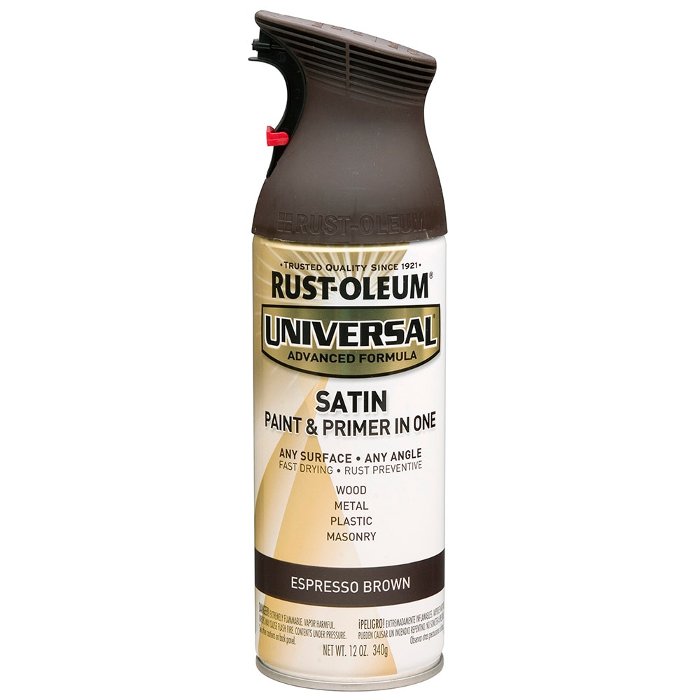 Rust-Oleum Universal Satin Espresso Brown Spray Paint and Primer In One (NET WT. 12-oz) | 247570