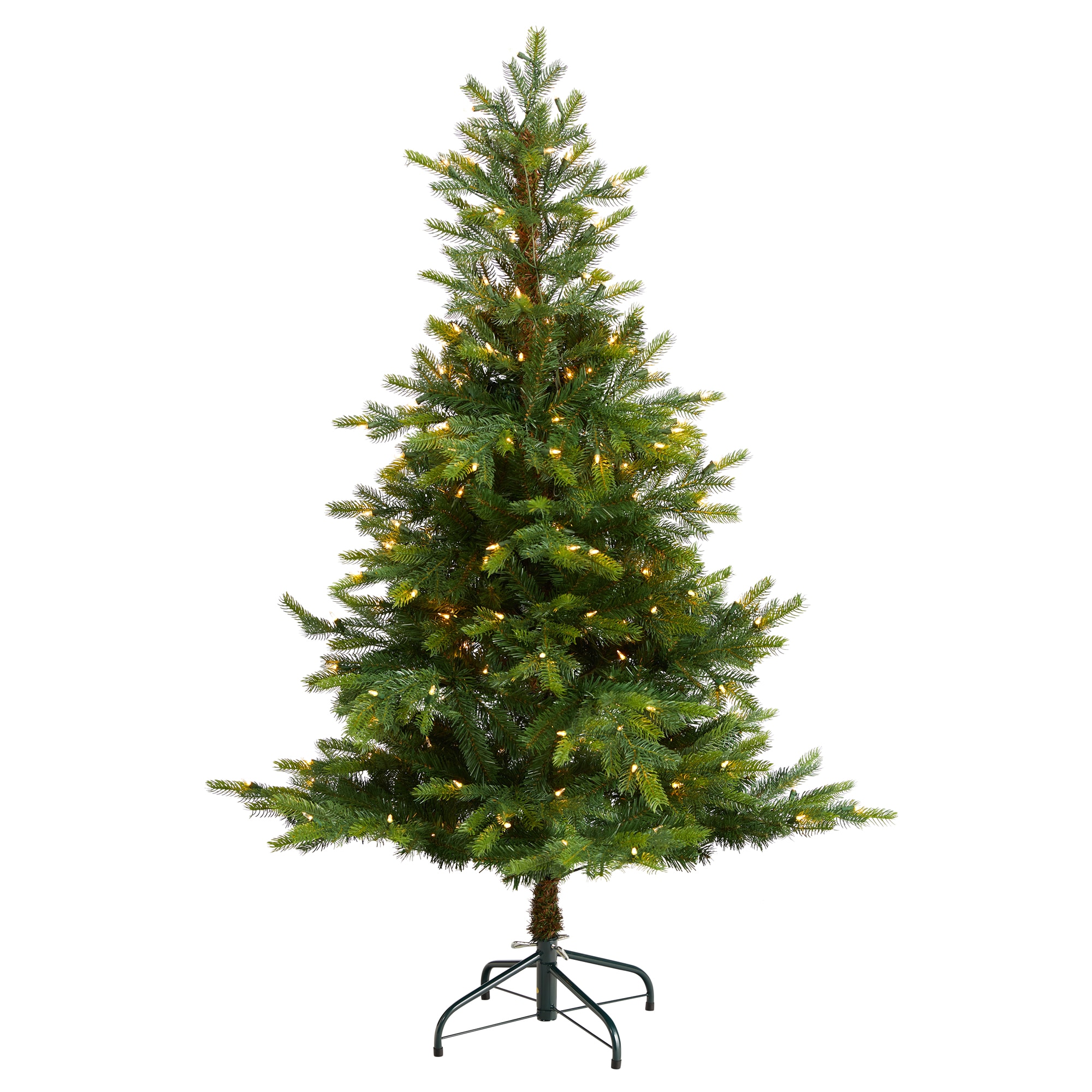 Nearly Natural T3342 5-ft Spruce Pre-lit Artificial Christmas Tree with Clear LED Lights