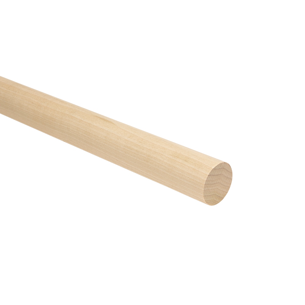 10 pieces of long wood dowels made of beech wood, surface: ribbed, 40 mm  (1.6″) 9094878. Wooden dowels 9094878 for wood panels, wood connection,  furniture construction, shelf construction, by EMUCA