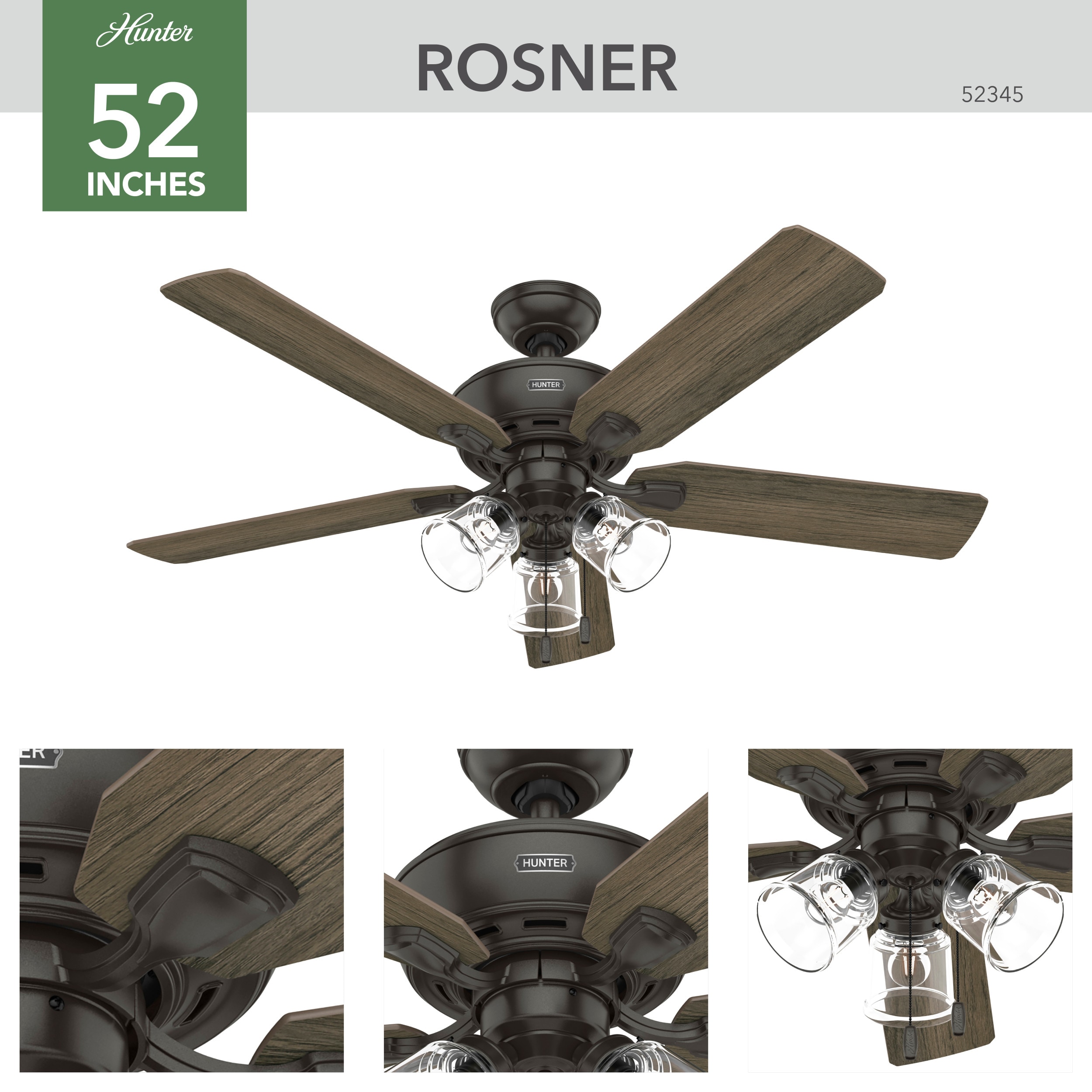 Hunter 52345 Ceiling-Fans - View #2